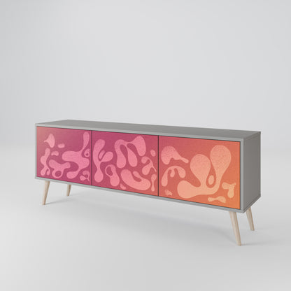 IRREGULAR PINK Mueble de TV de 3 Puertas