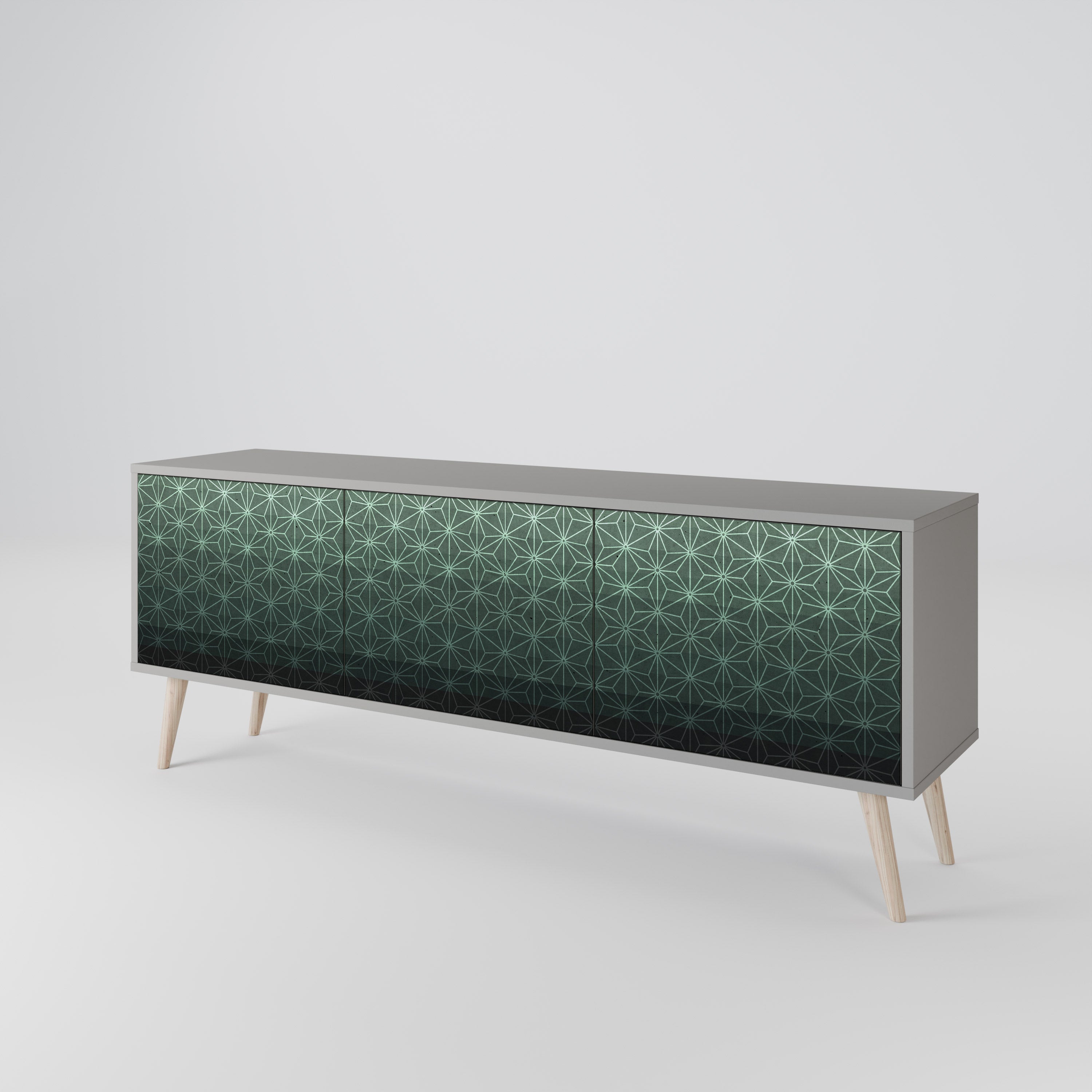 ORNAMENTAL GLIMMER Móvel de TV de 3 Portas