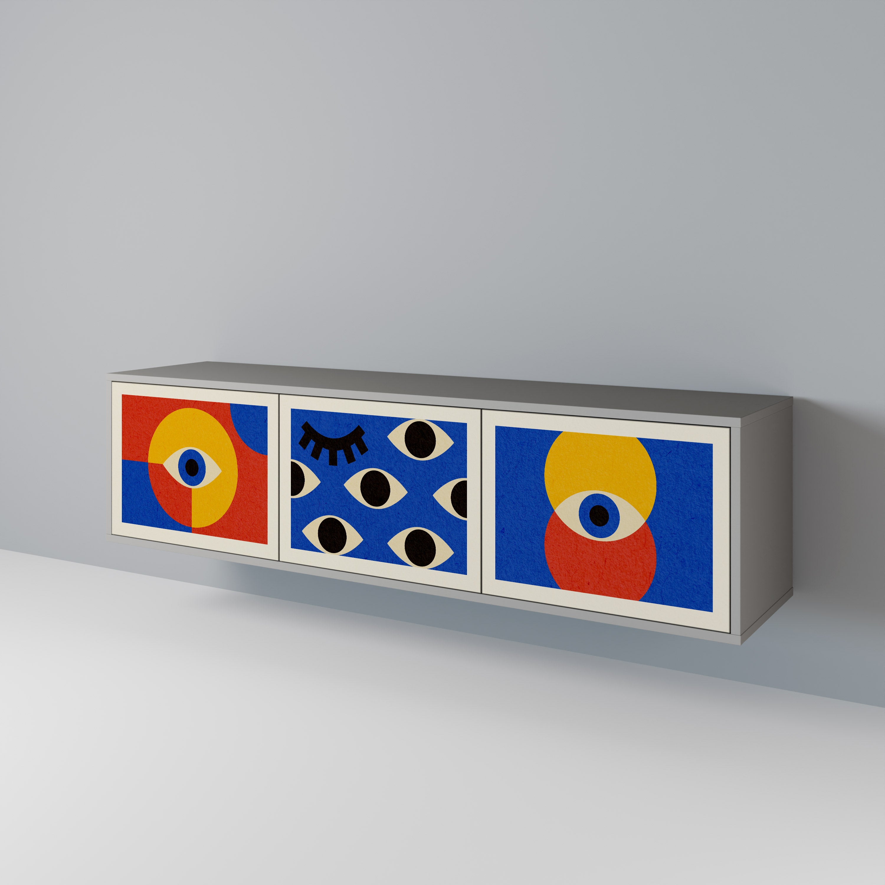 GEOMETRIC EYES Móvel de TV de 3 Portas