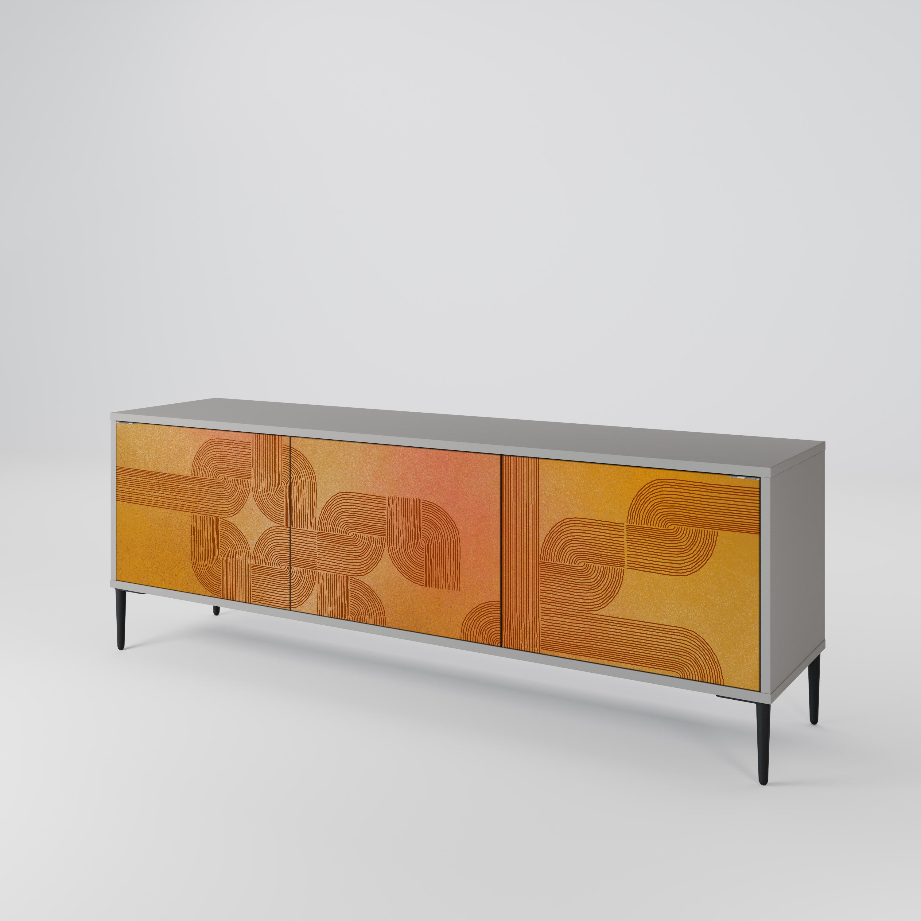 STRENGTHENING RELATION Mueble de TV de 3 Puertas