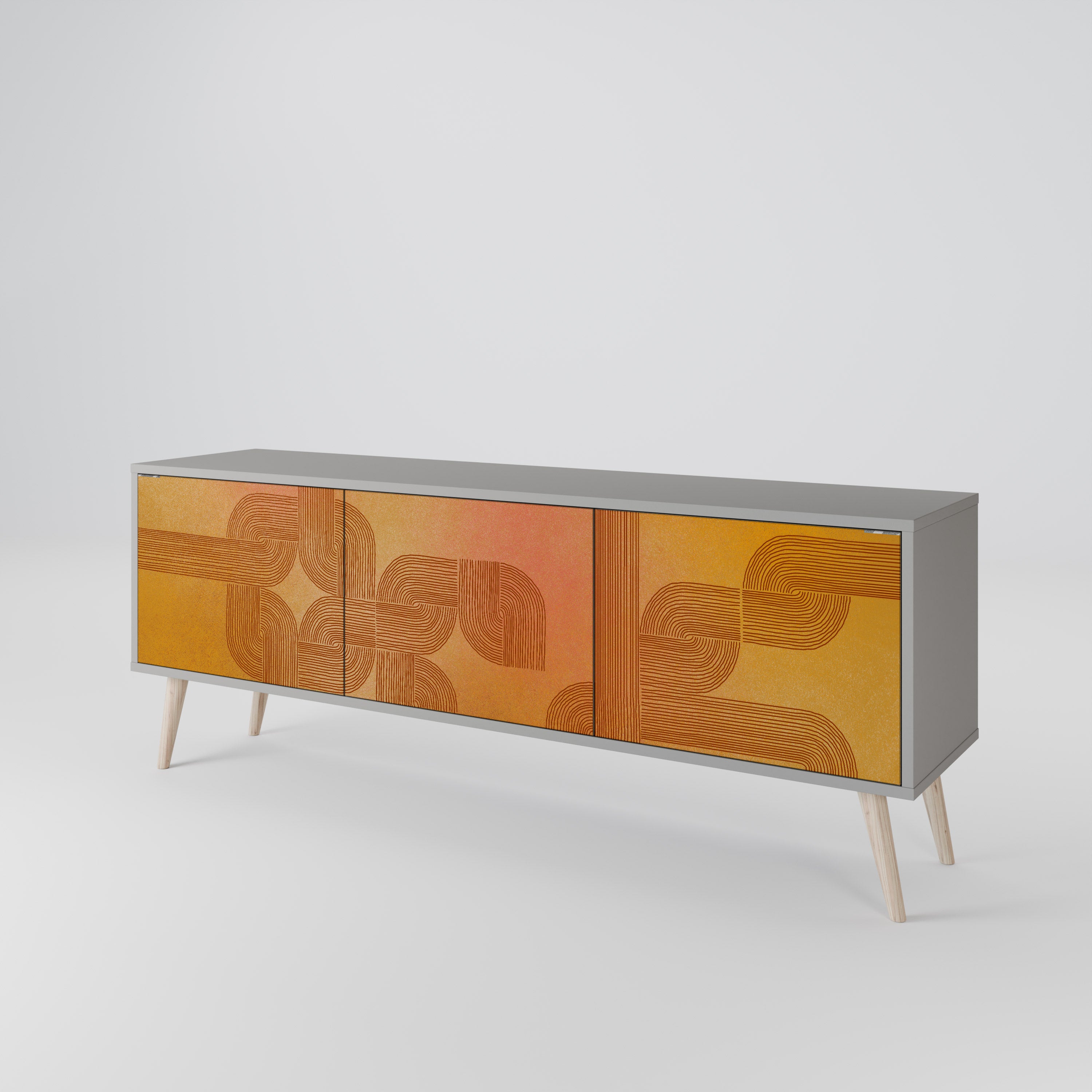 STRENGTHENING RELATION Mueble de TV de 3 Puertas