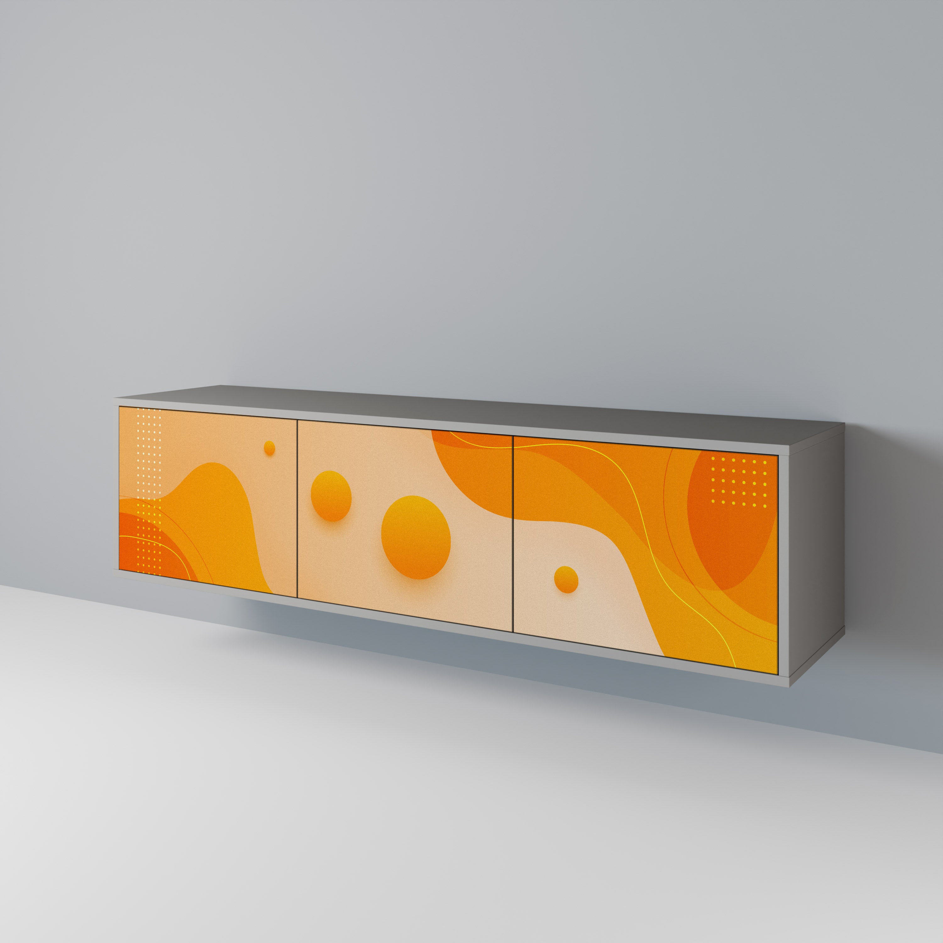 ORANGE ARRANGEMENT Mueble de TV de 3 Puertas
