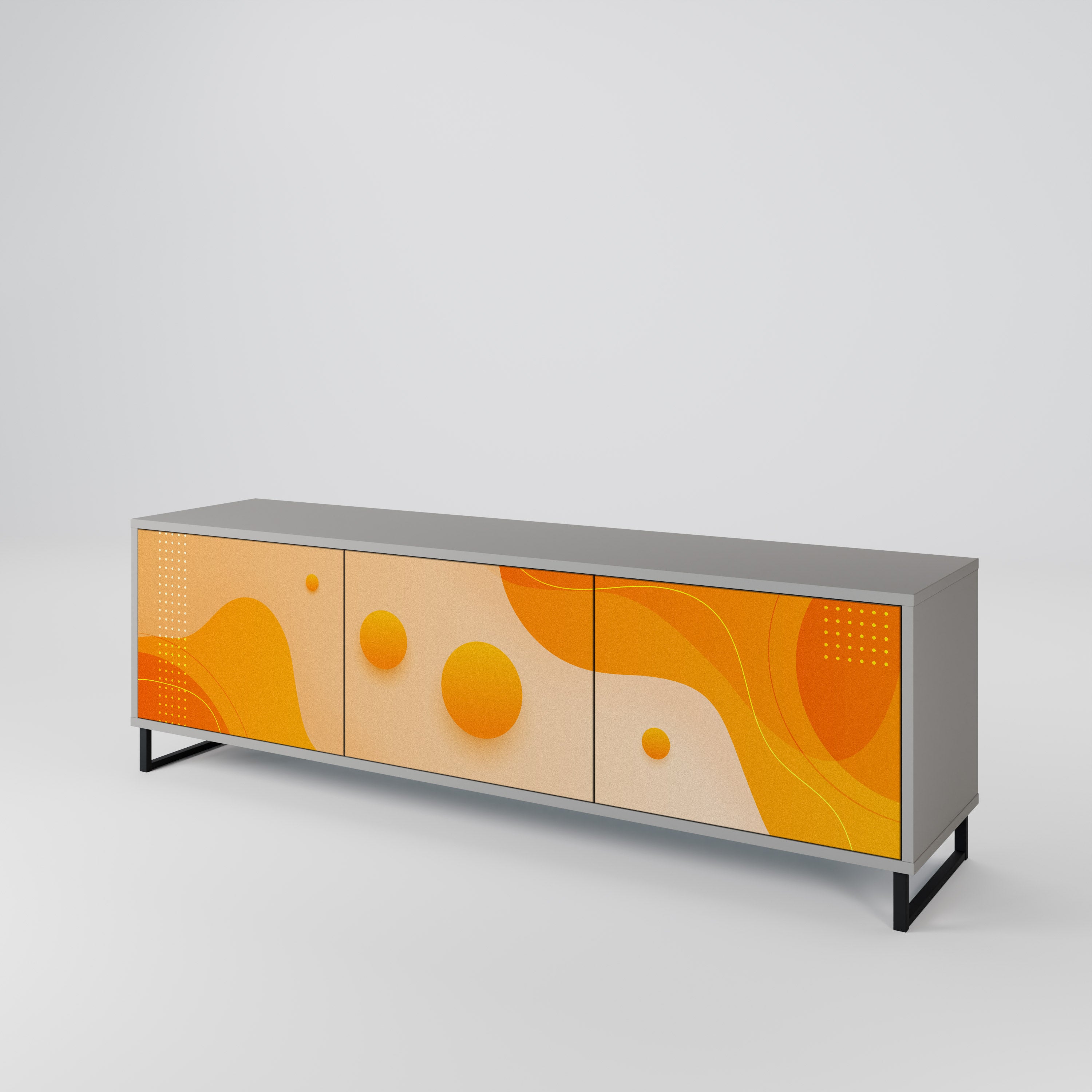 ORANGE ARRANGEMENT Mueble de TV de 3 Puertas