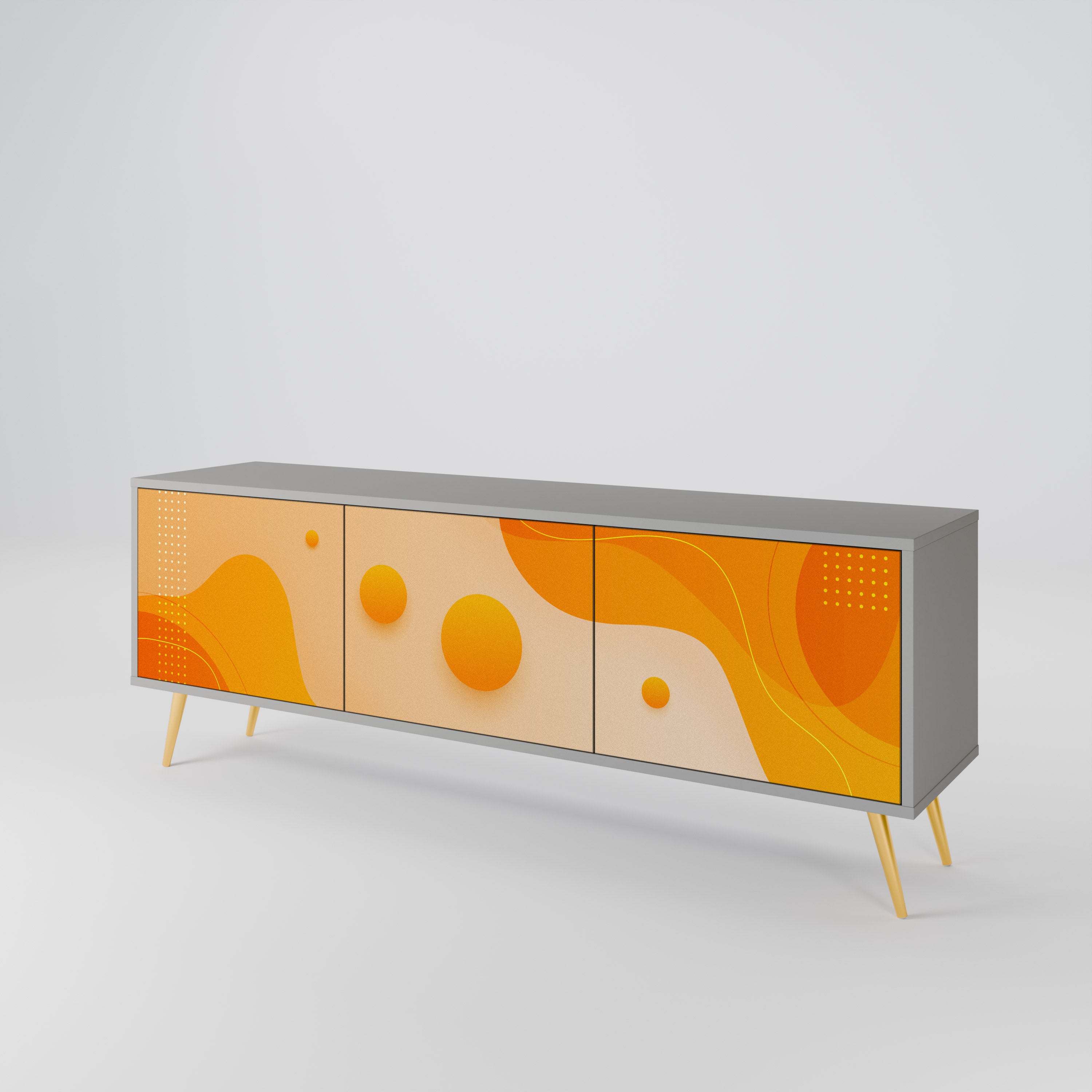 ORANGE ARRANGEMENT Mueble de TV de 3 Puertas