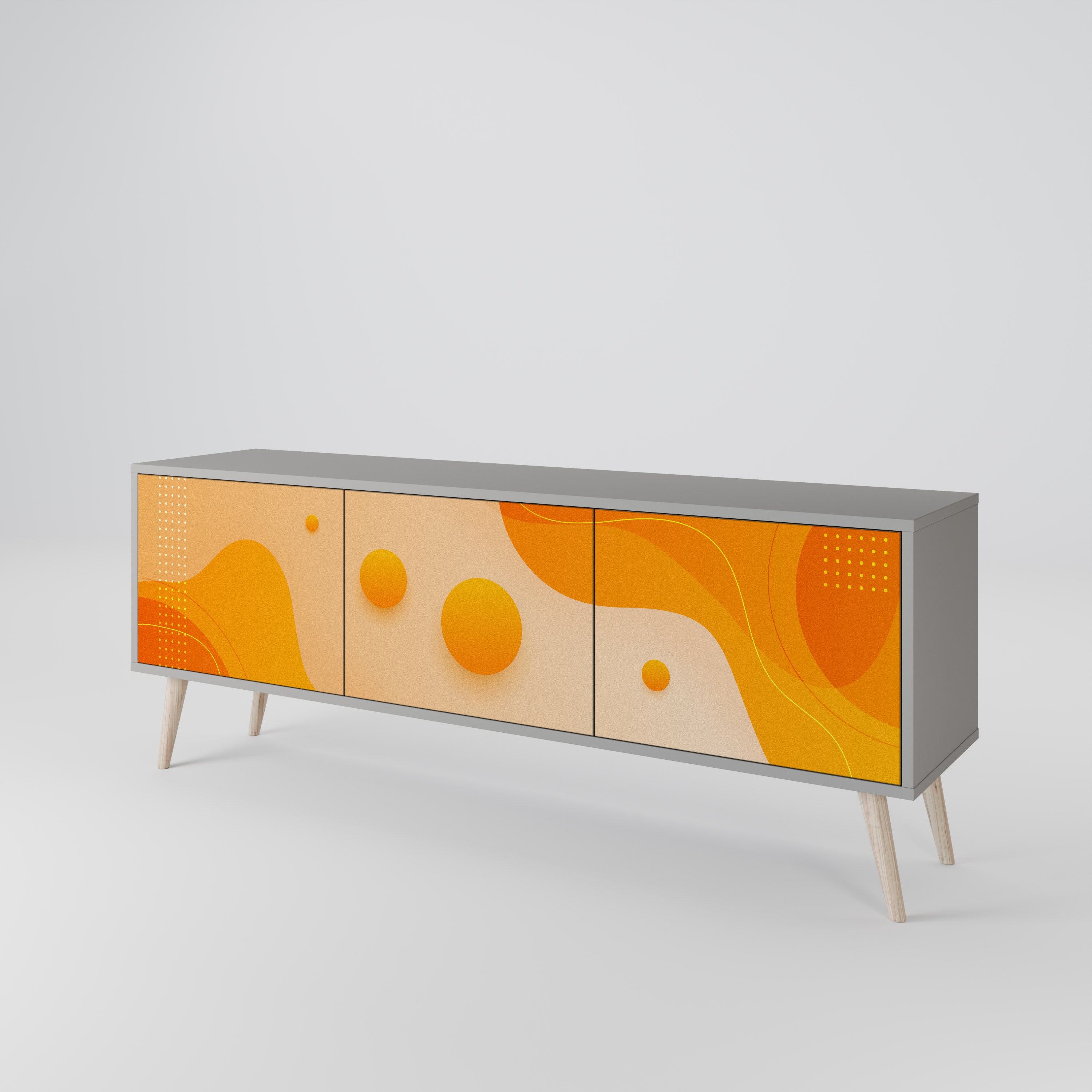 ORANGE ARRANGEMENT Mueble de TV de 3 Puertas