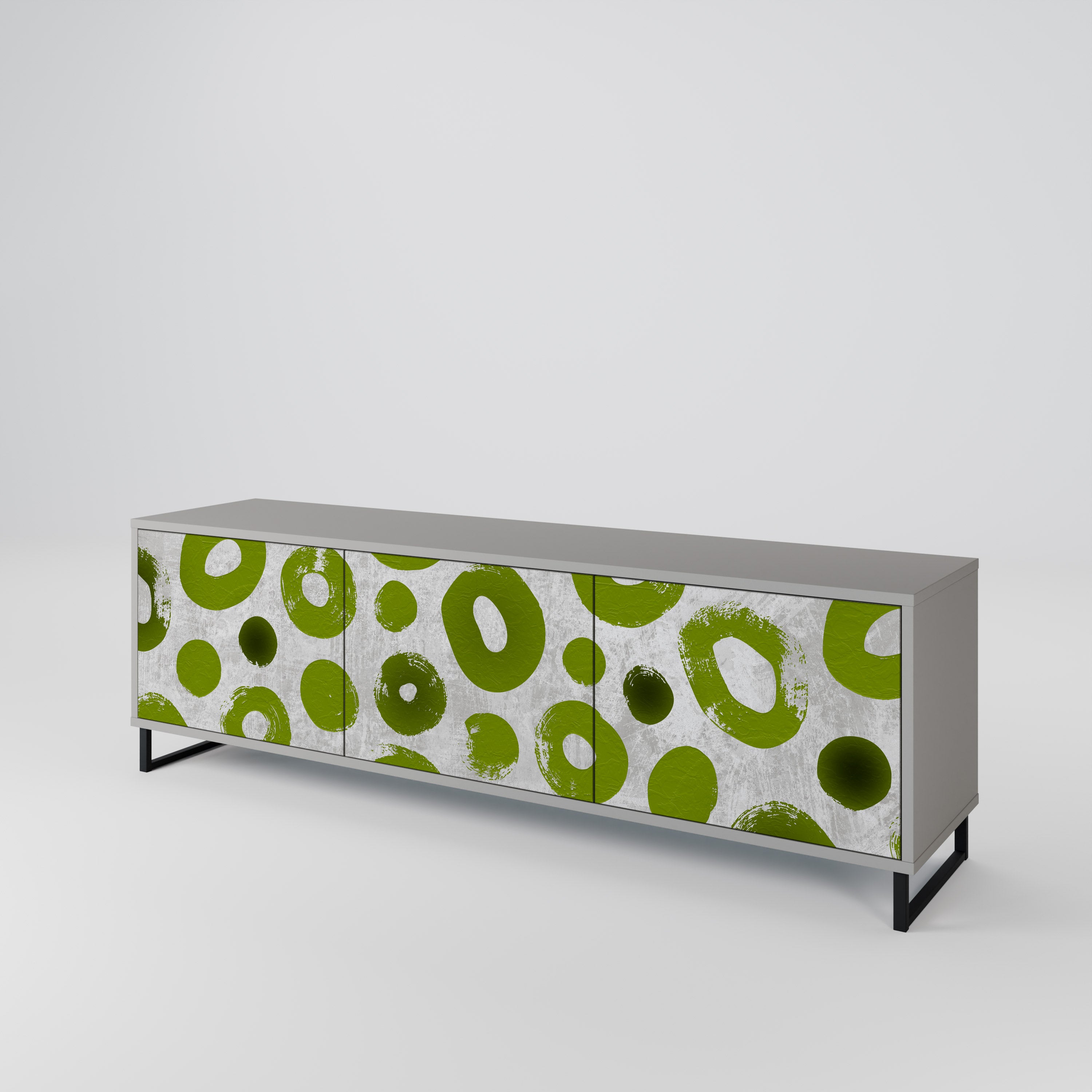 GREEN RHAPSODY Mueble de TV de 3 Puertas