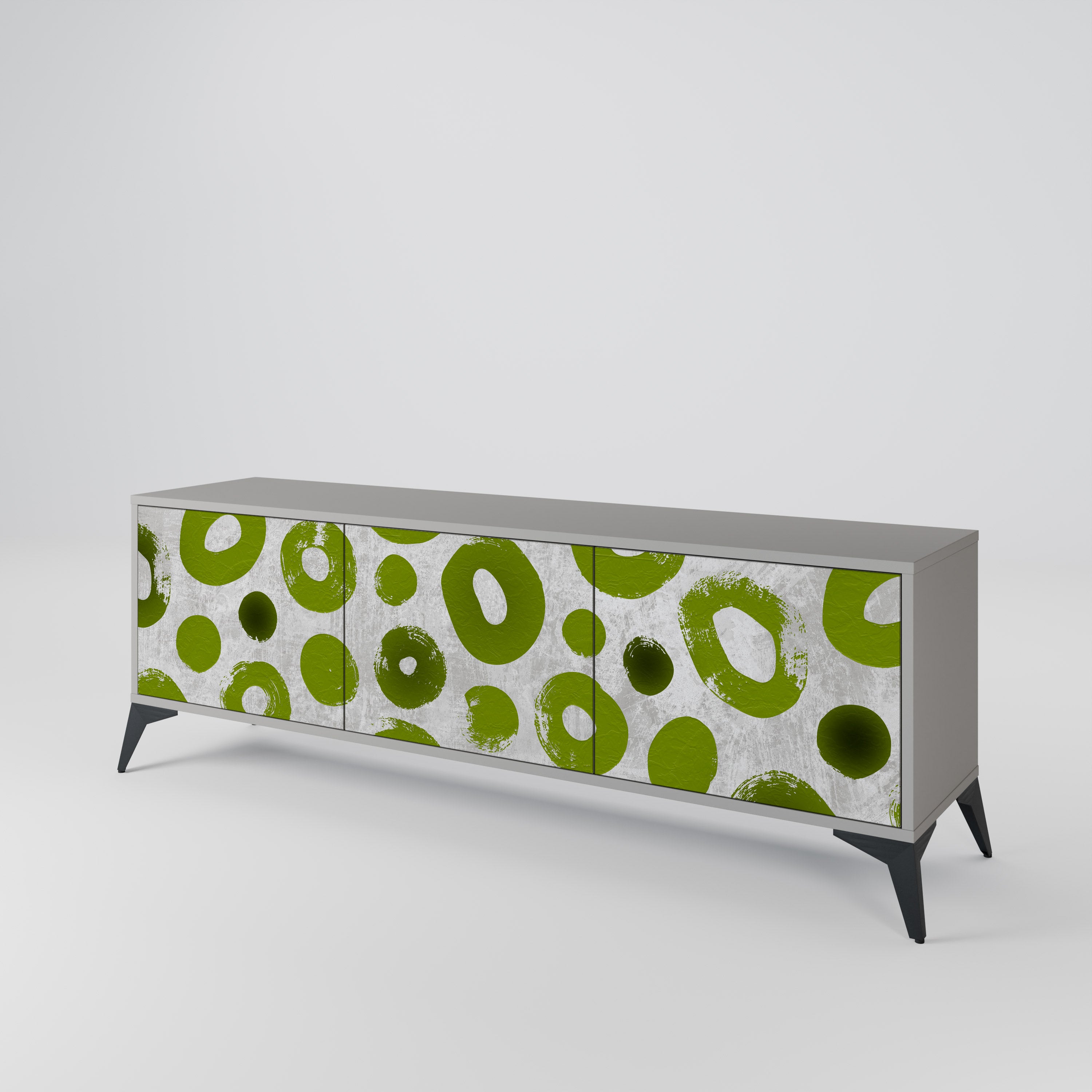 GREEN RHAPSODY Mueble de TV de 3 Puertas