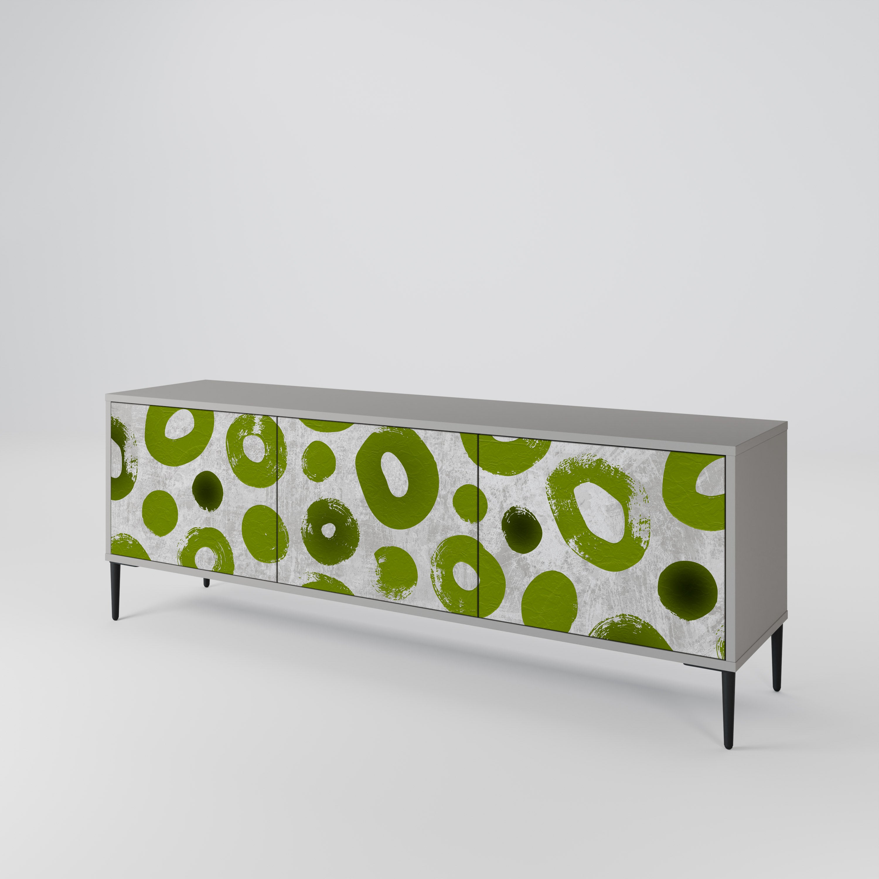 GREEN RHAPSODY Mueble de TV de 3 Puertas