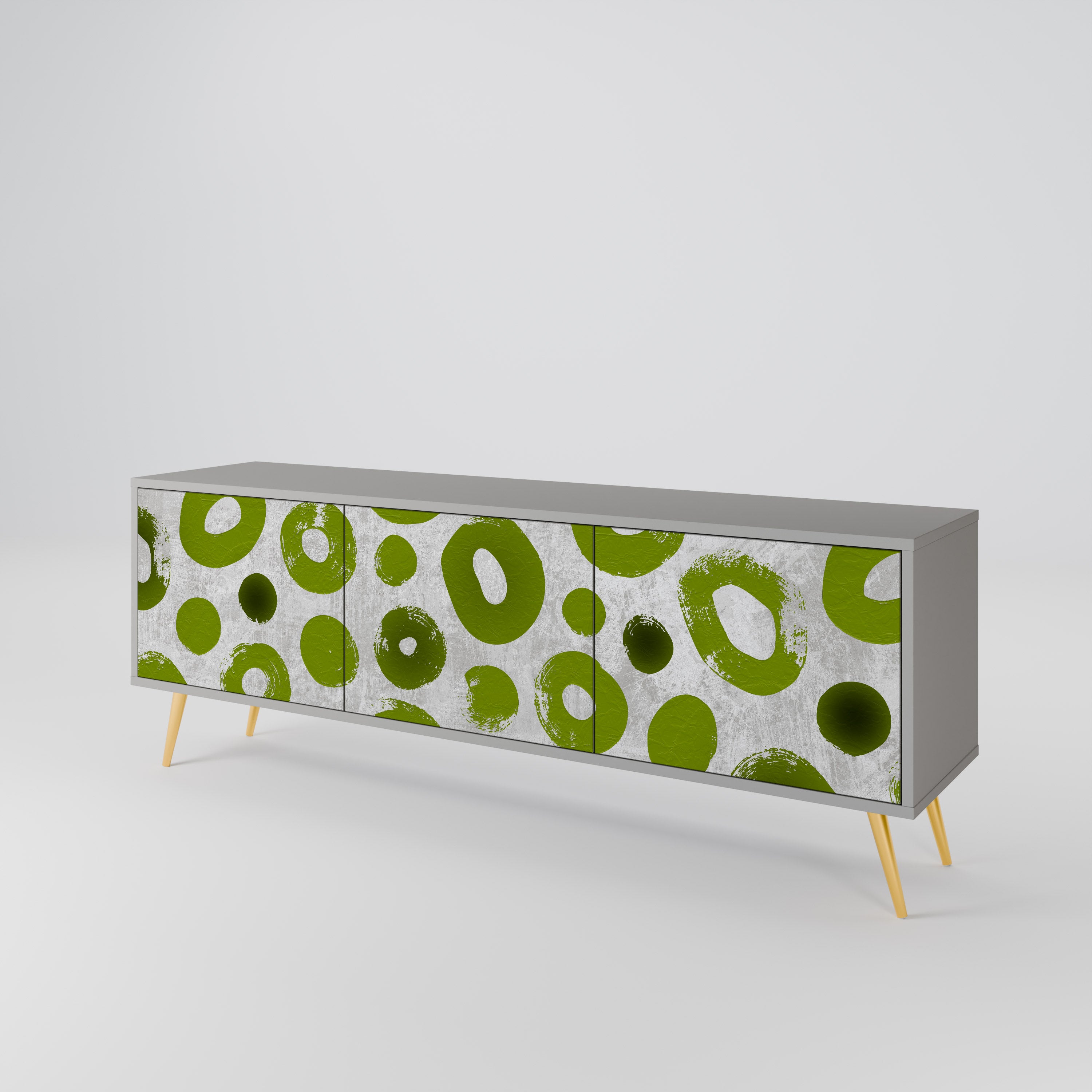 GREEN RHAPSODY Mueble de TV de 3 Puertas