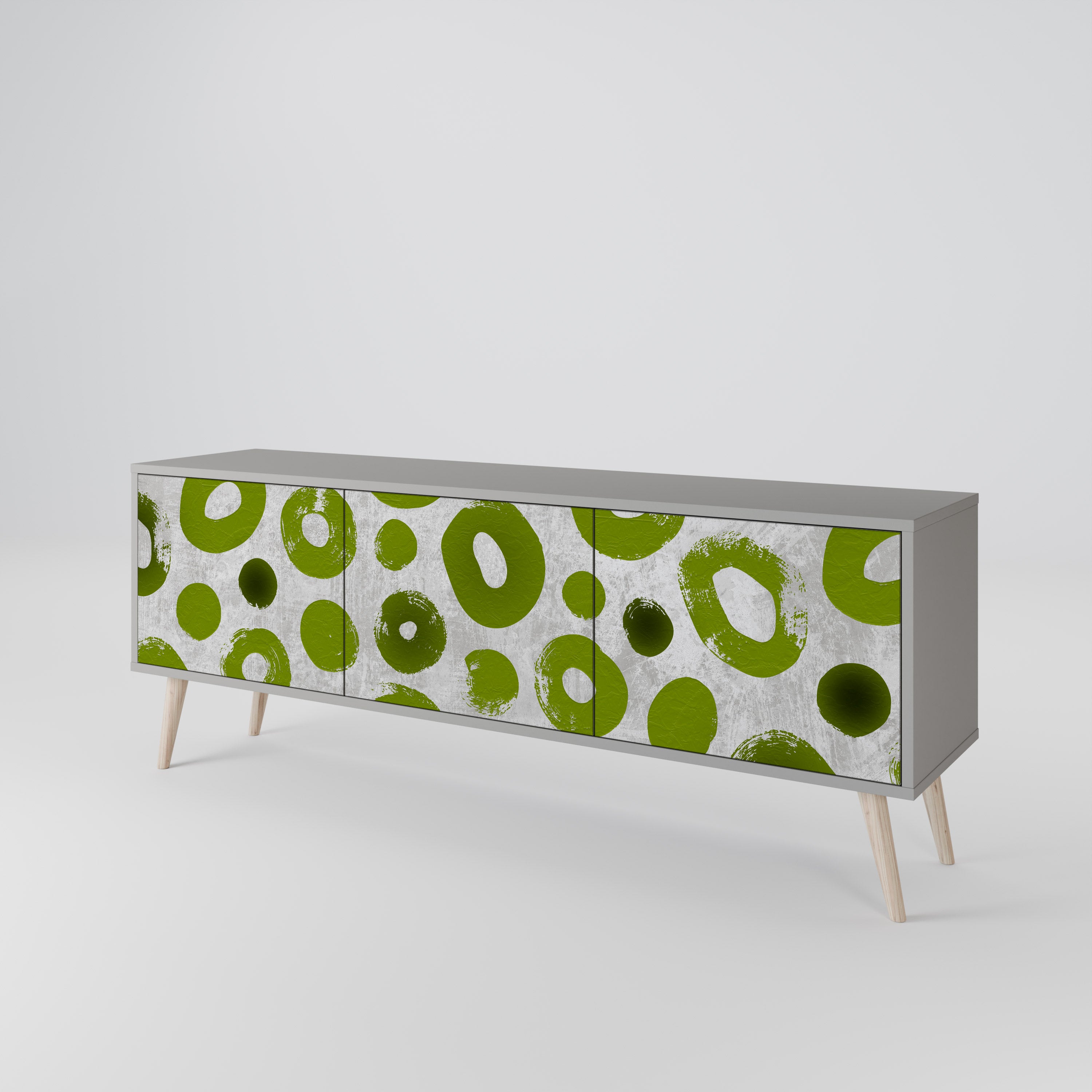GREEN RHAPSODY Mueble de TV de 3 Puertas