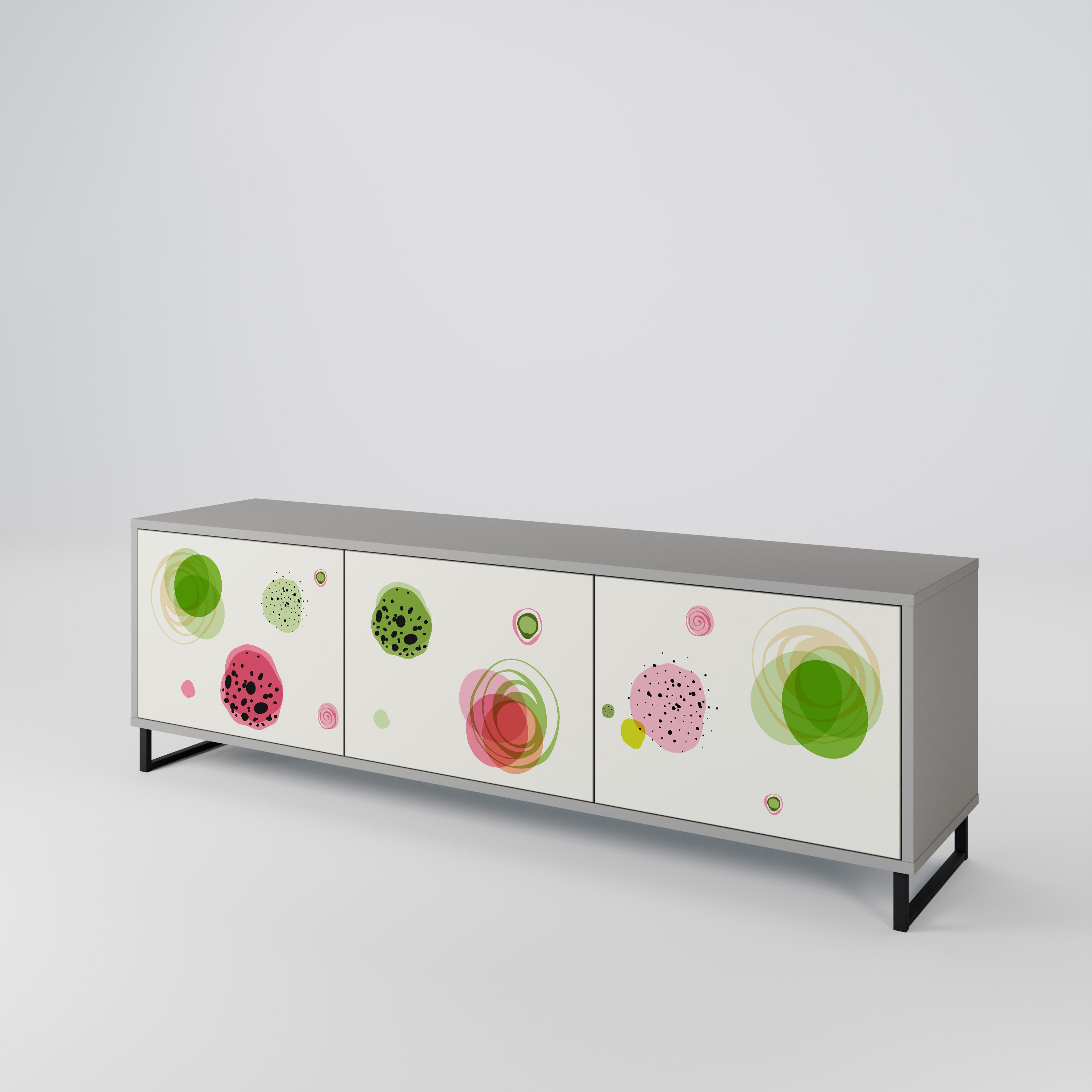 COLORFUL COSMOS Mueble de TV de 3 Puertas