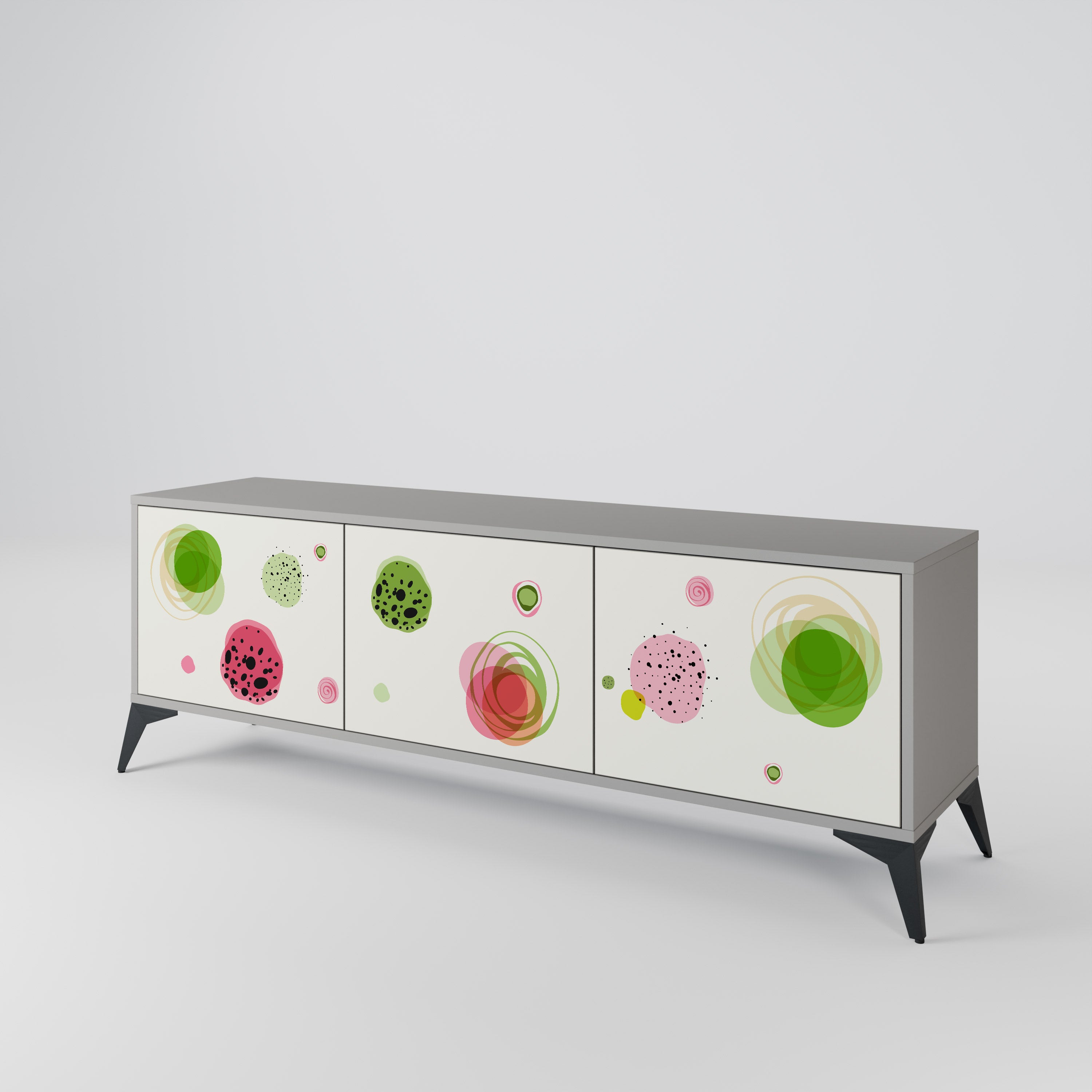 COLORFUL COSMOS Mueble de TV de 3 Puertas
