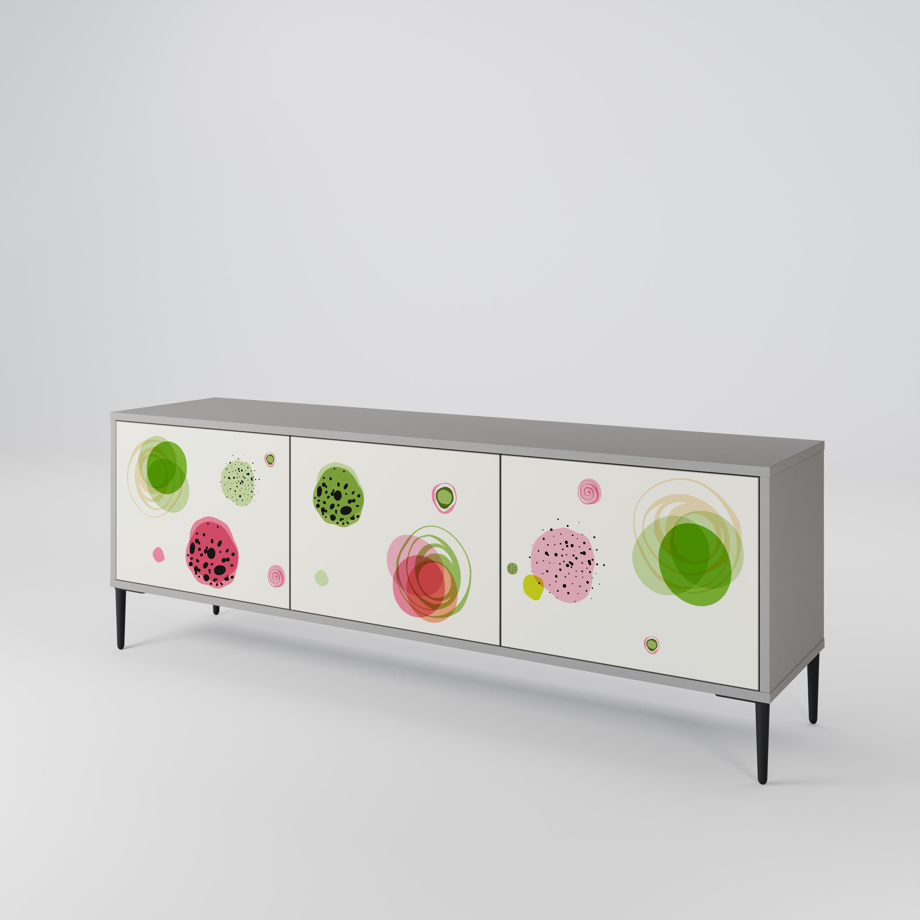 COLORFUL COSMOS Mueble de TV de 3 Puertas