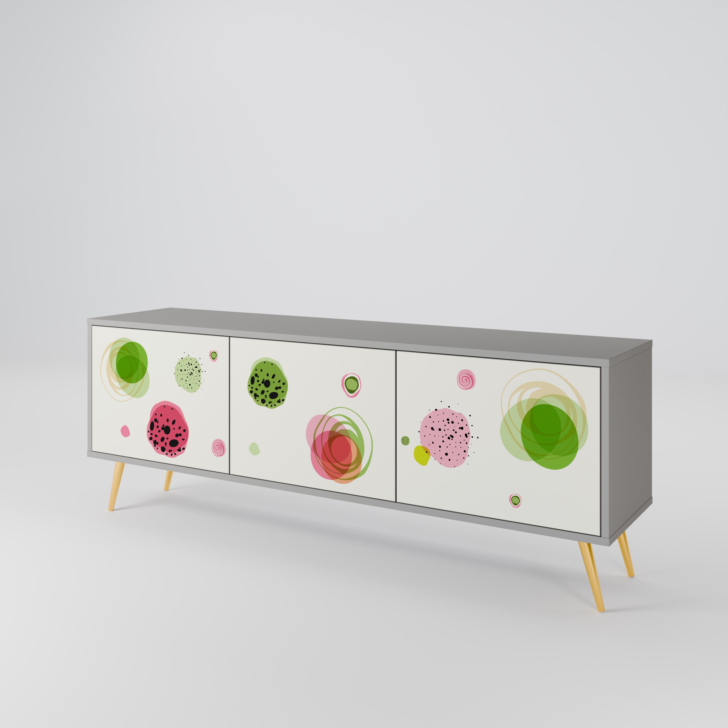 COLORFUL COSMOS Mueble de TV de 3 Puertas