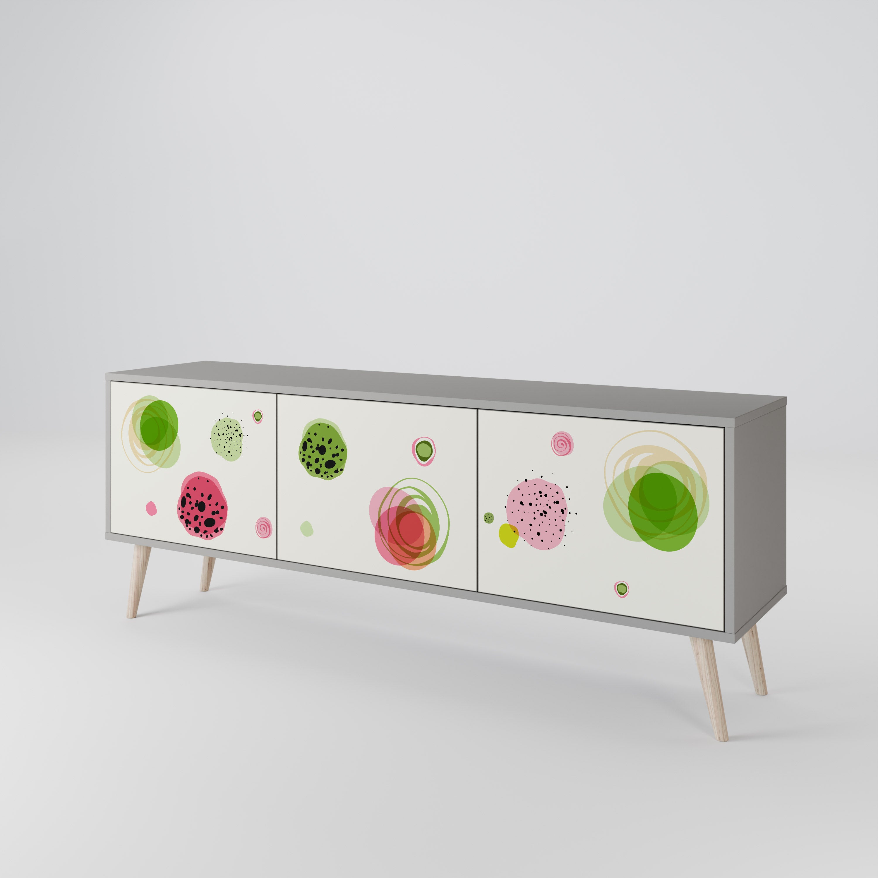 COLORFUL COSMOS Mueble de TV de 3 Puertas