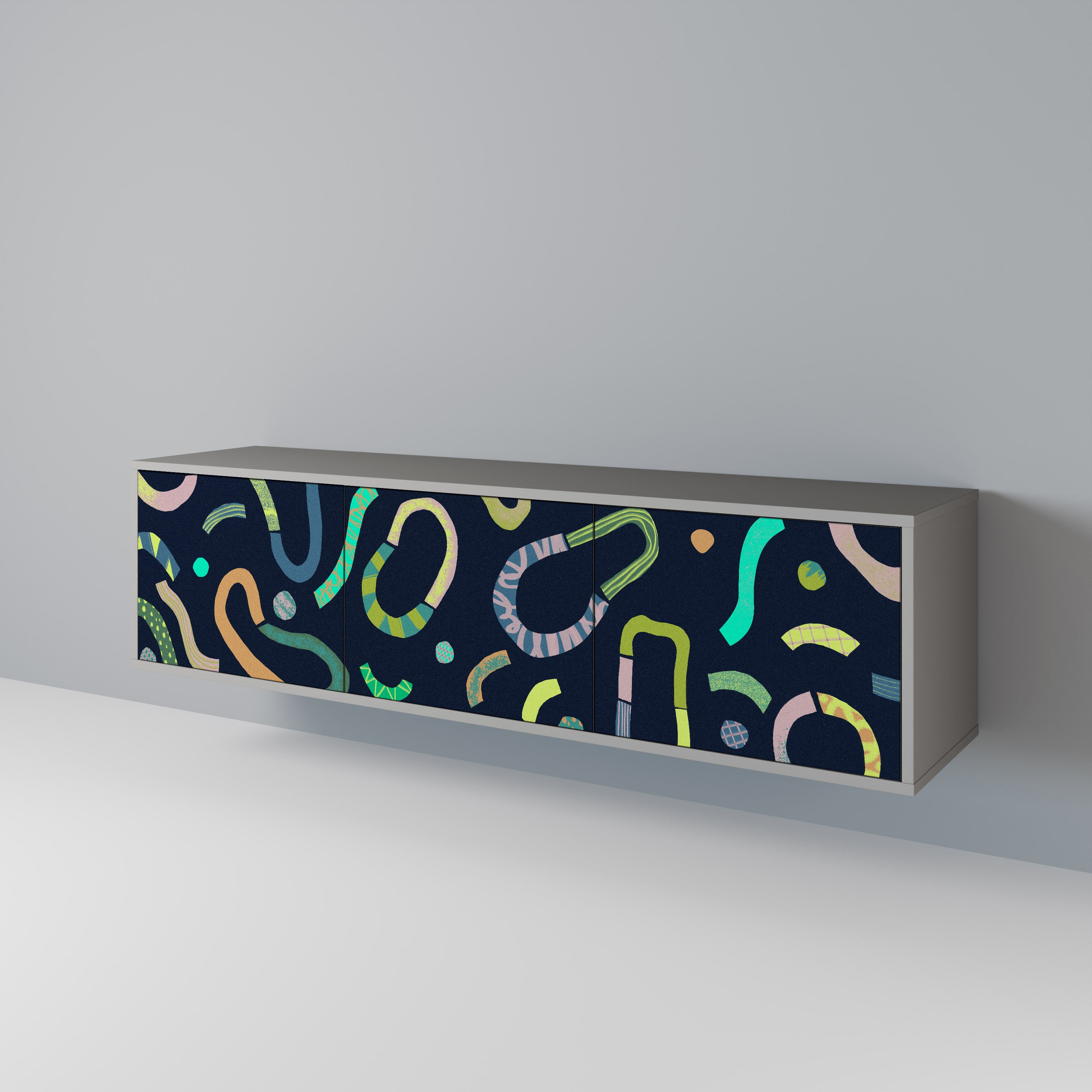CONTRAST DANCE Mueble de TV de 3 Puertas