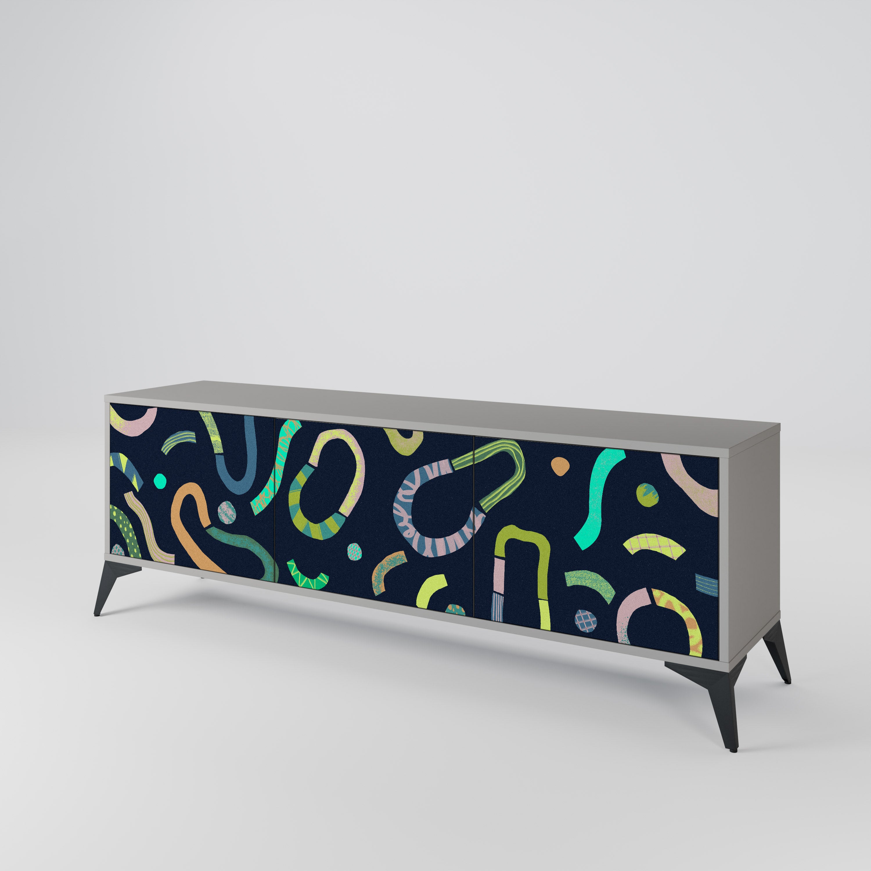 CONTRAST DANCE Mueble de TV de 3 Puertas
