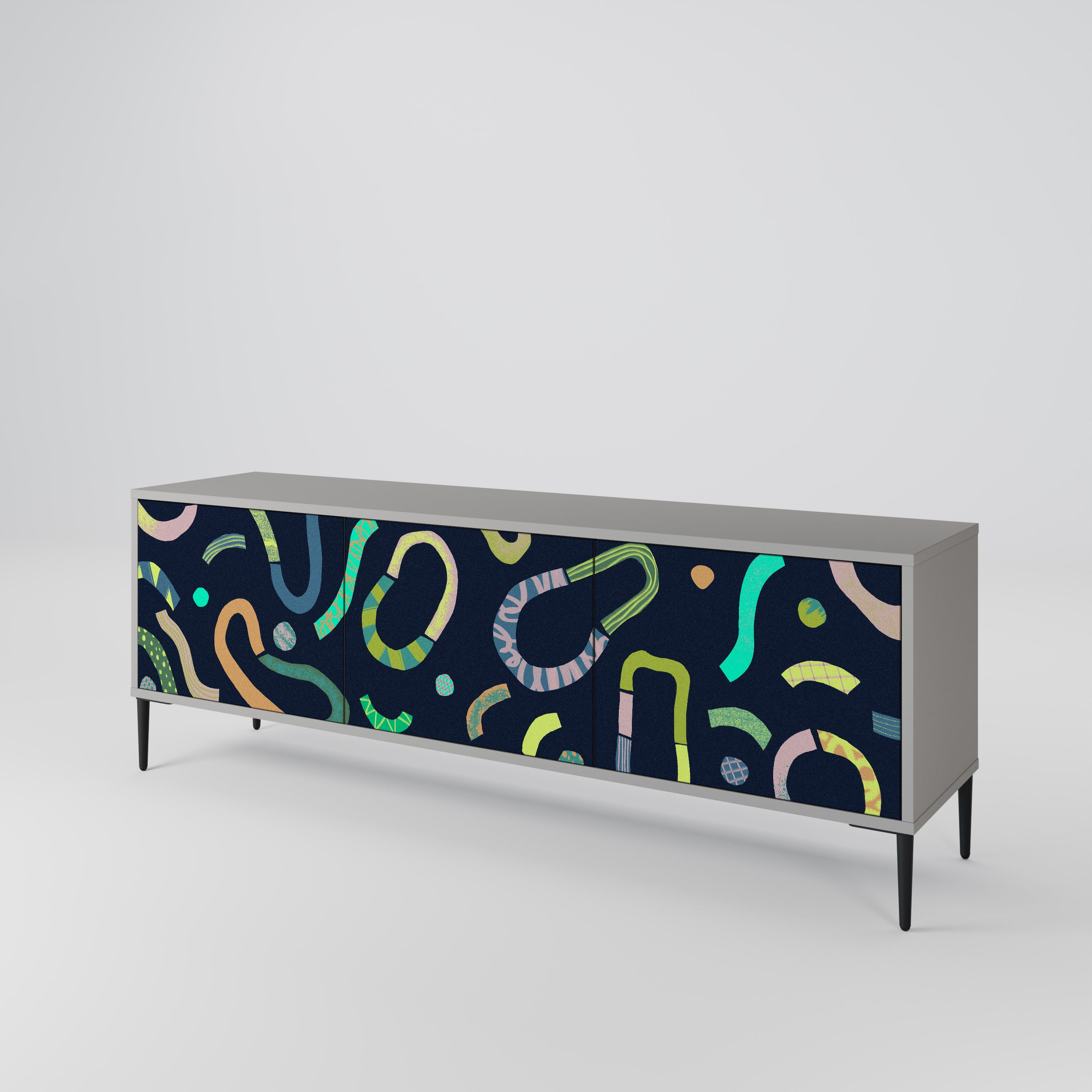 CONTRAST DANCE Mueble de TV de 3 Puertas