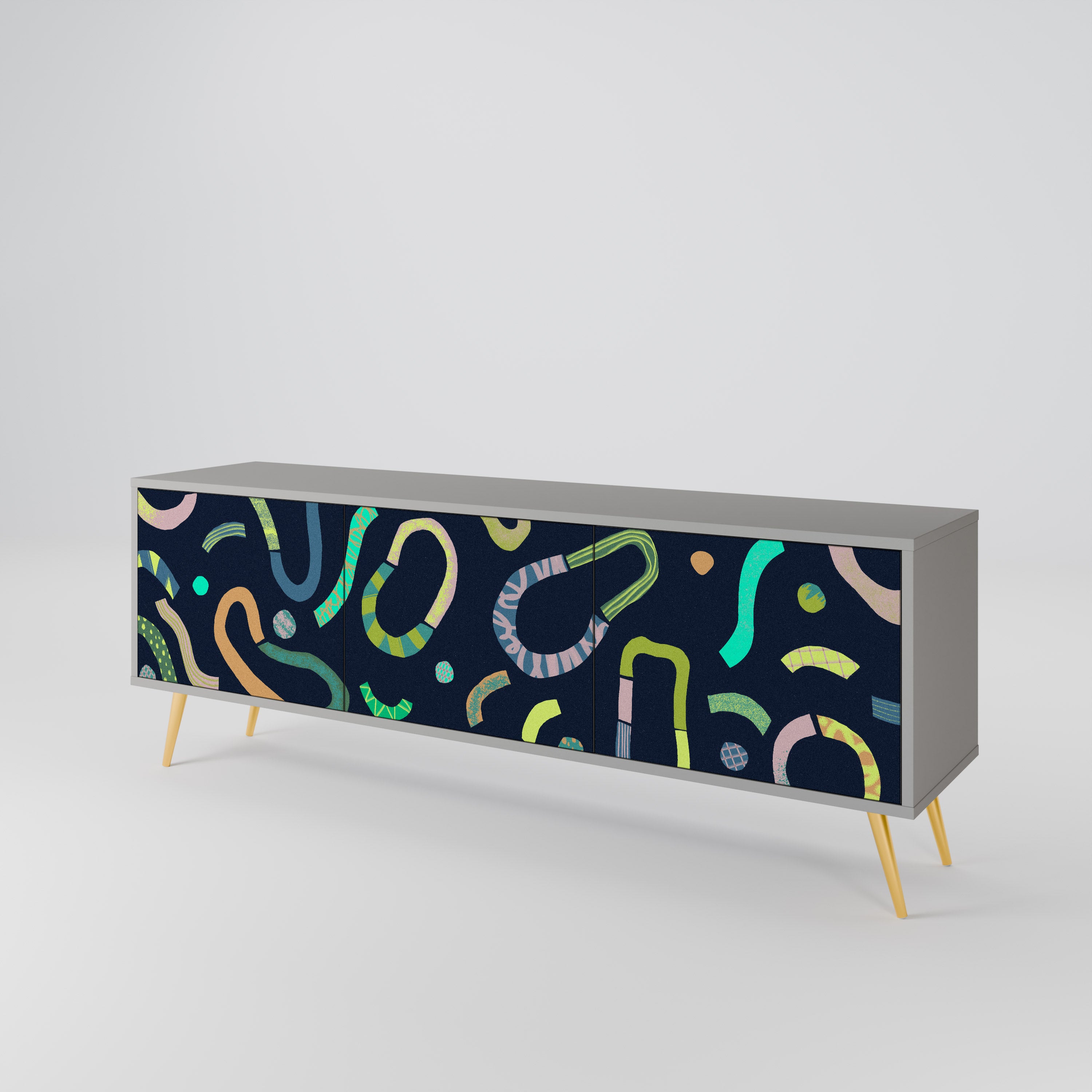 CONTRAST DANCE Mueble de TV de 3 Puertas