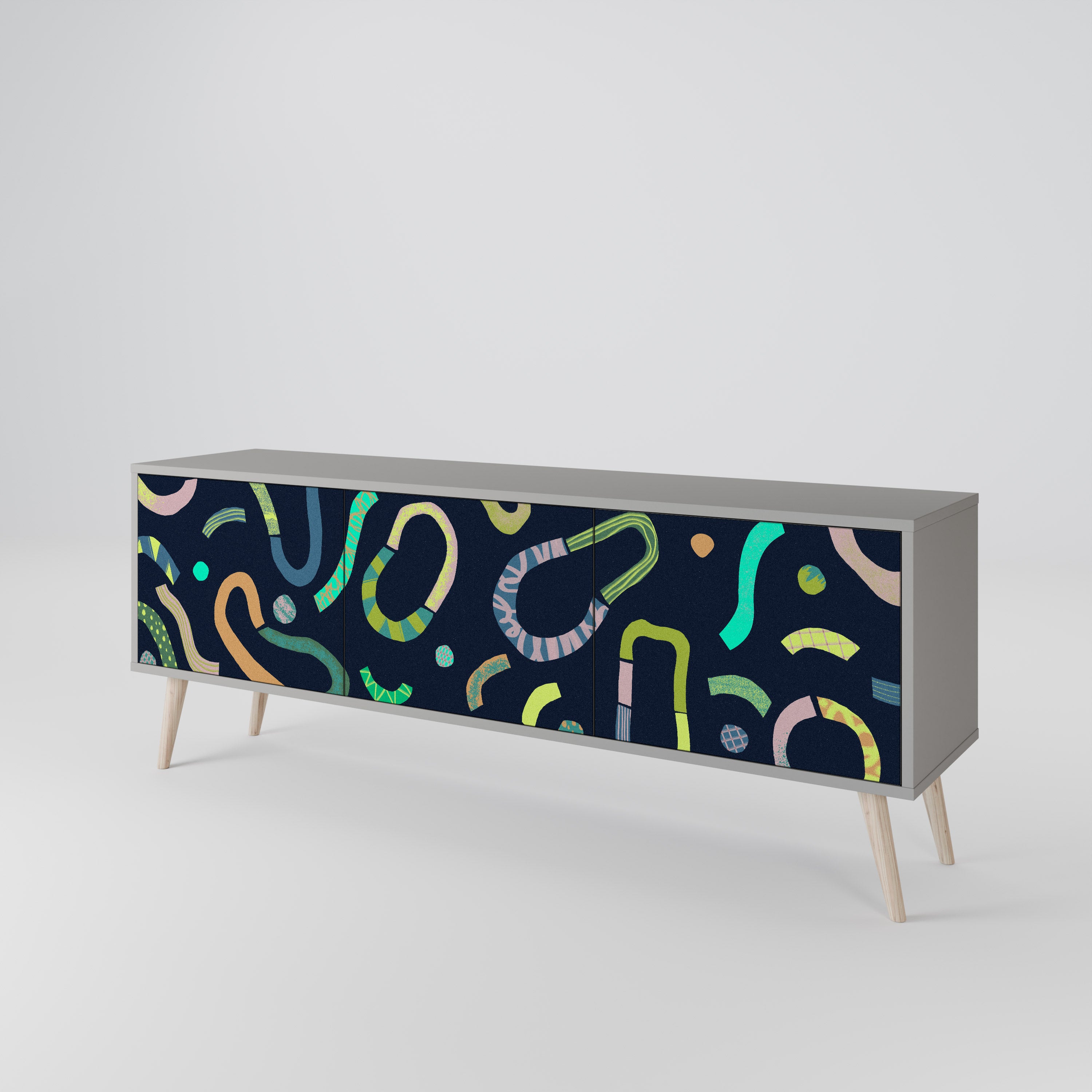 CONTRAST DANCE Mueble de TV de 3 Puertas