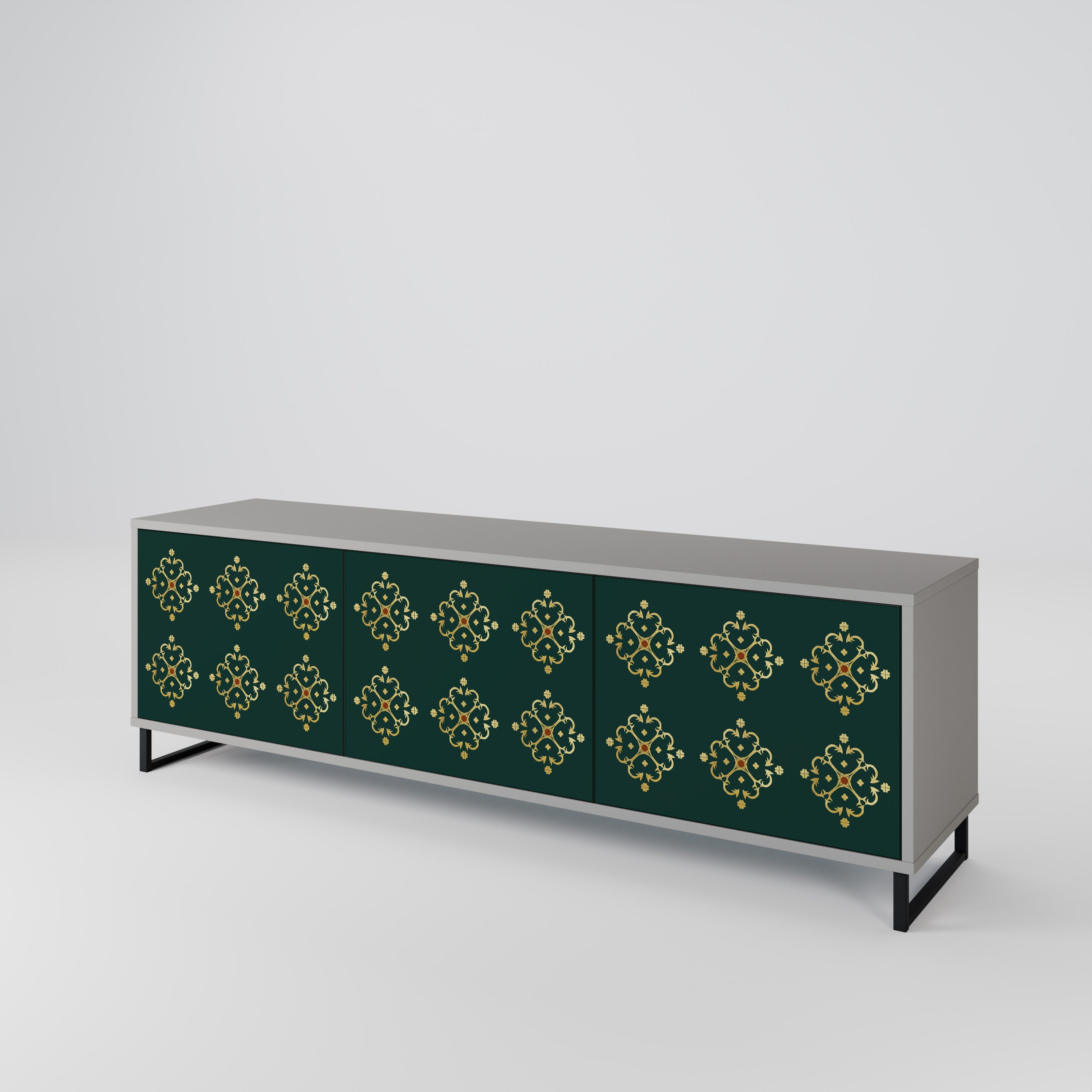 ROYAL MEDALLION Mueble de TV de 3 Puertas