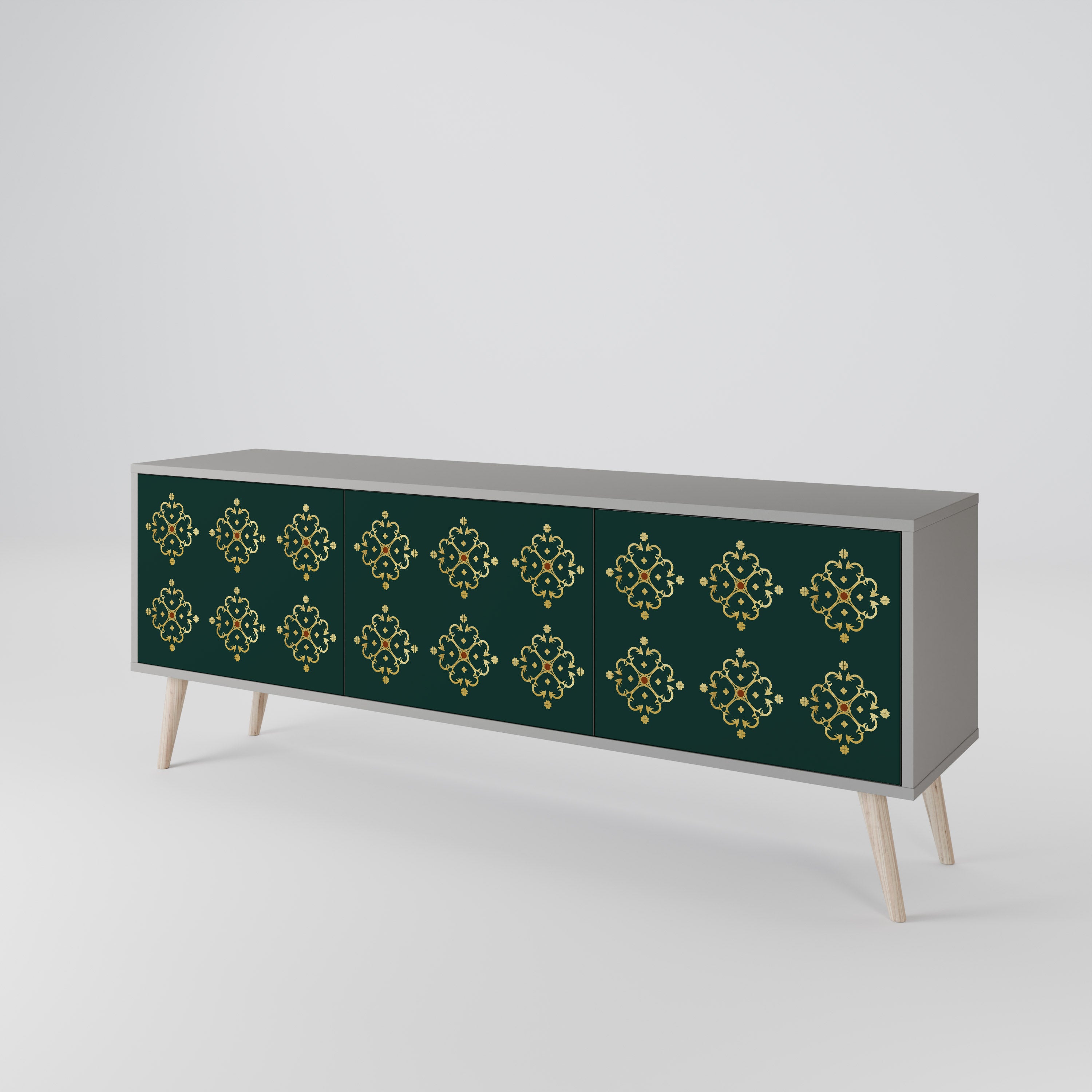 ROYAL MEDALLION Mueble de TV de 3 Puertas