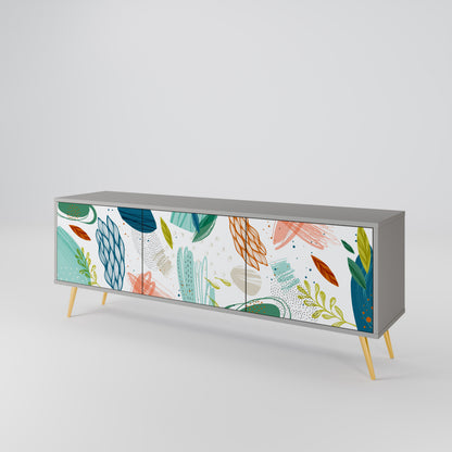 BOTANICAL HURRICANE Móvel de TV de 3 Portas