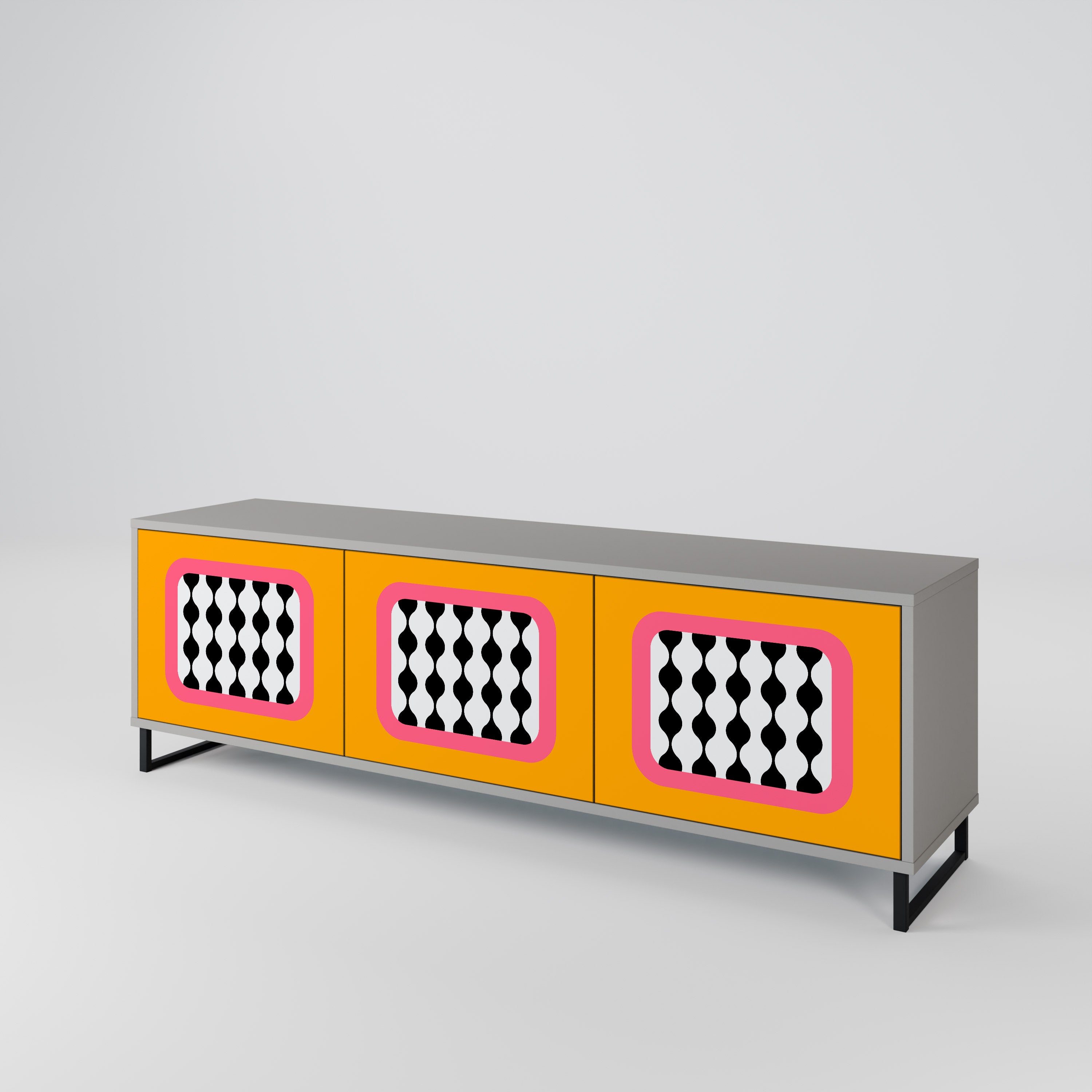 TEARS IN HEAVEN Mueble de TV de 3 Puertas