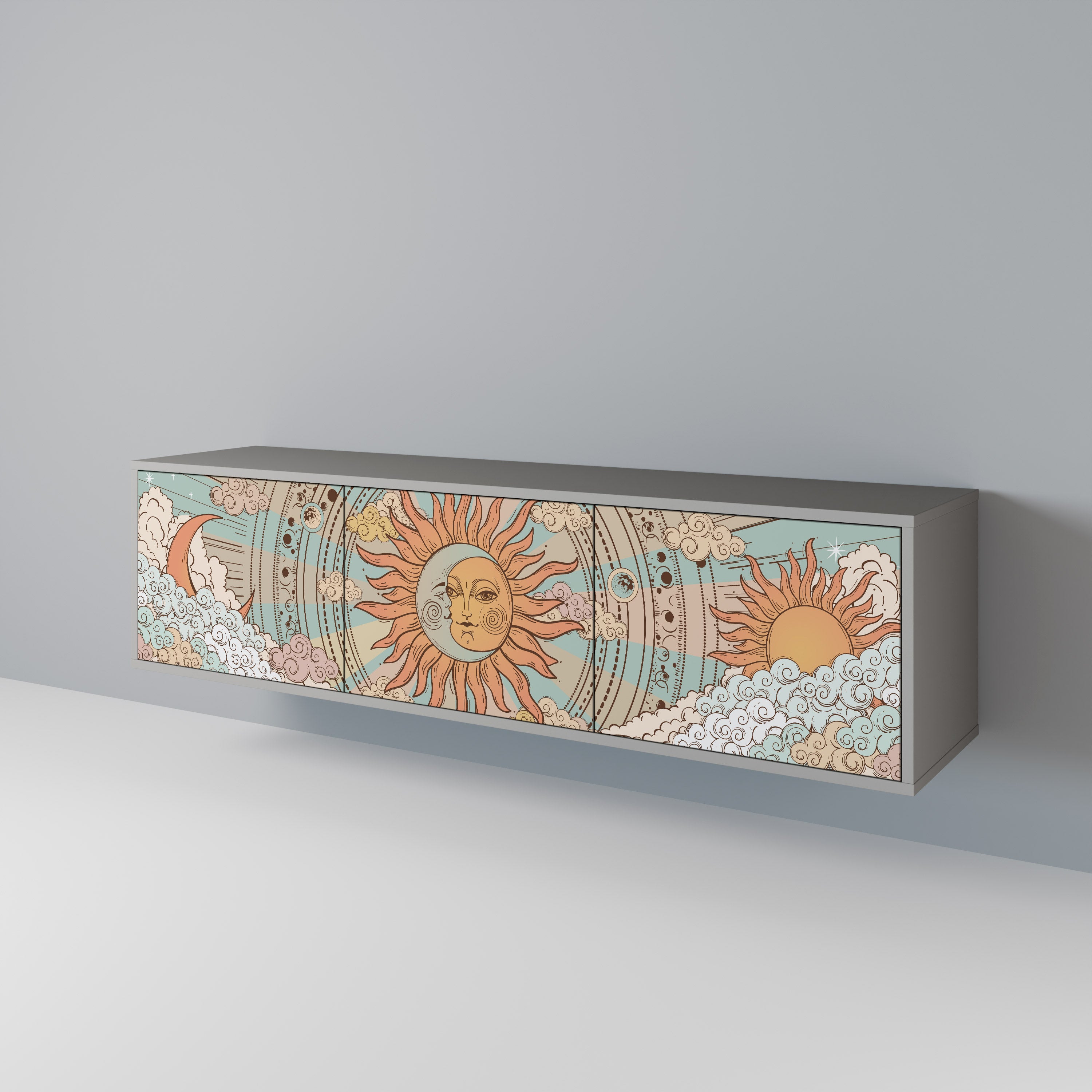MYSTICAL STRUCTURE Mueble de TV de 3 Puertas