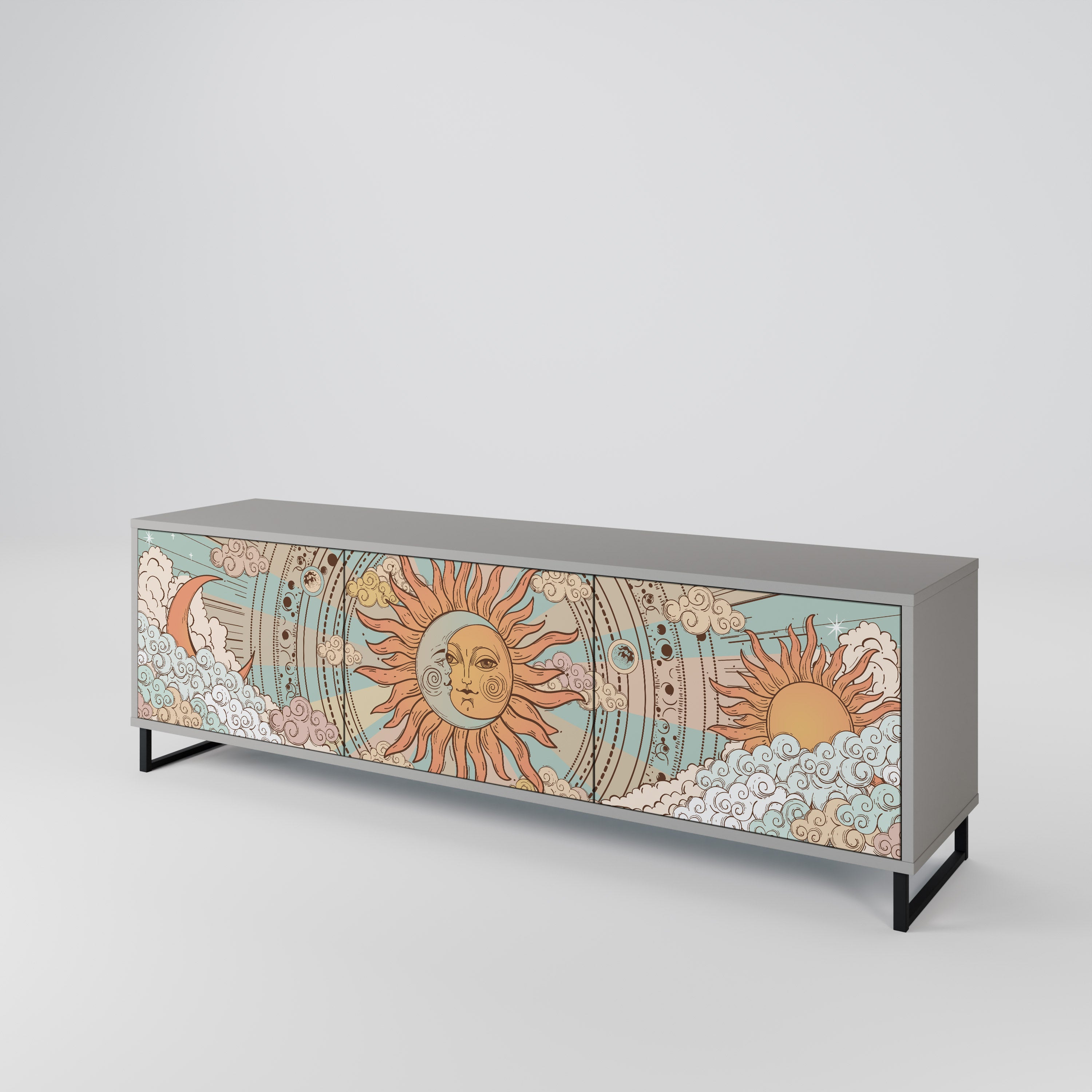 MYSTICAL STRUCTURE Mueble de TV de 3 Puertas