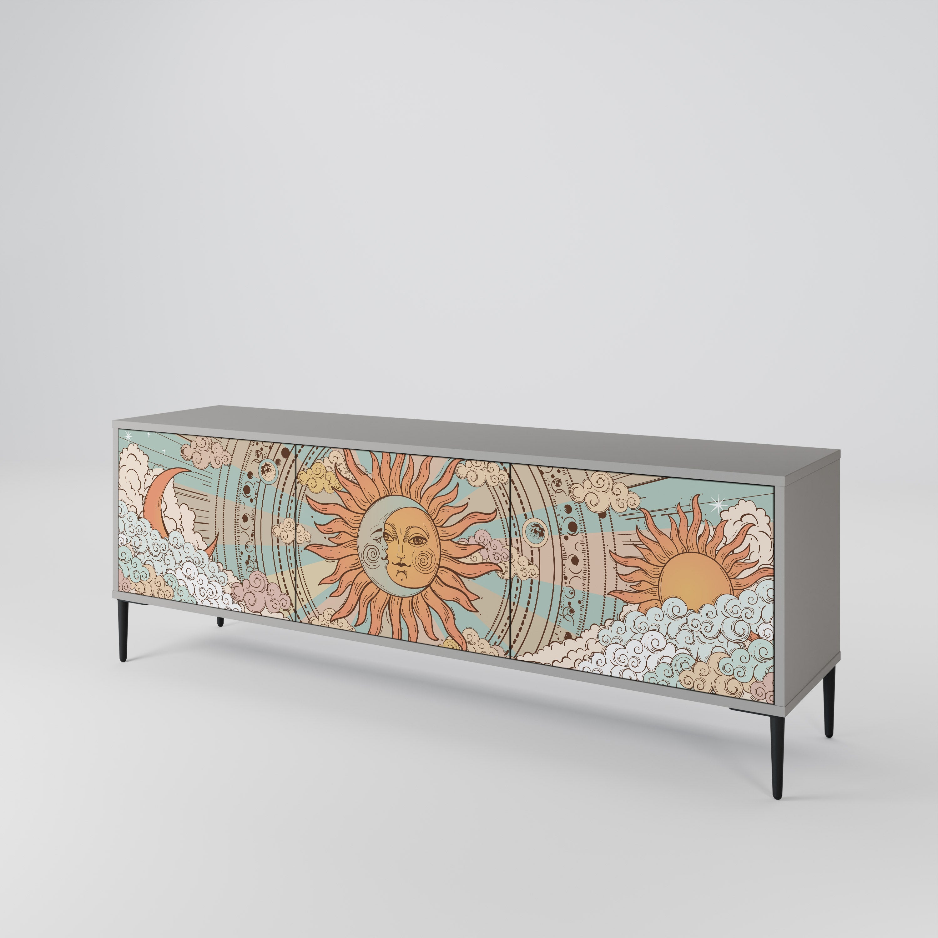 MYSTICAL STRUCTURE Mueble de TV de 3 Puertas