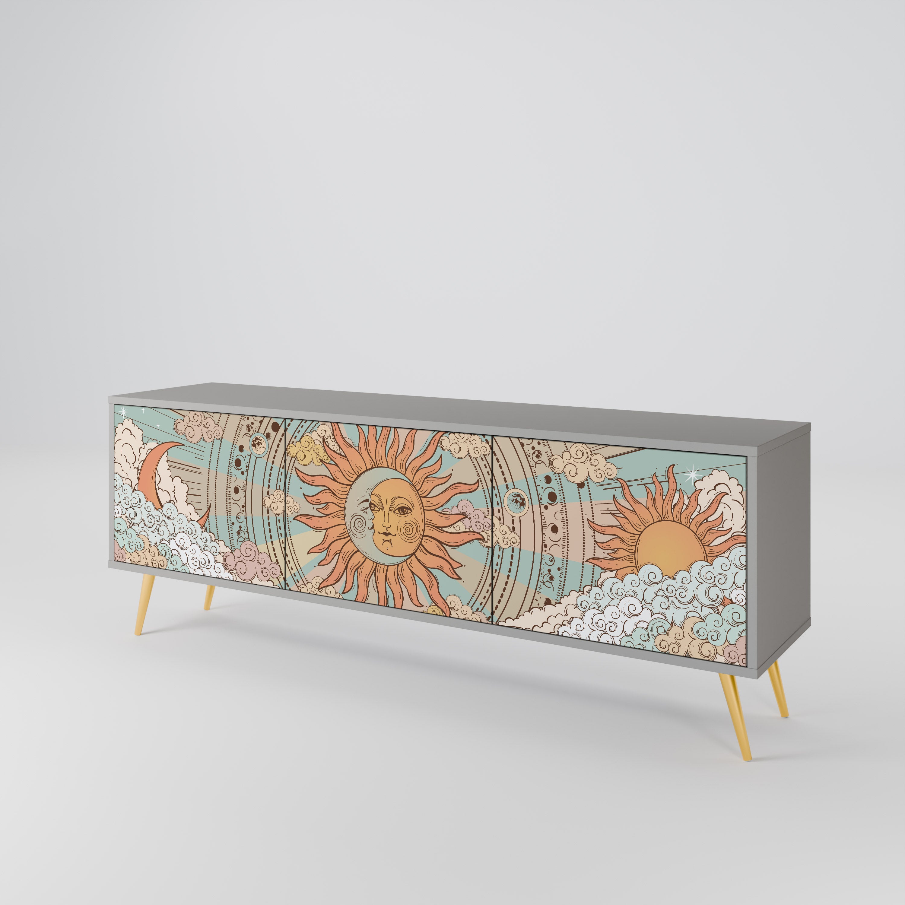 MYSTICAL STRUCTURE Mueble de TV de 3 Puertas