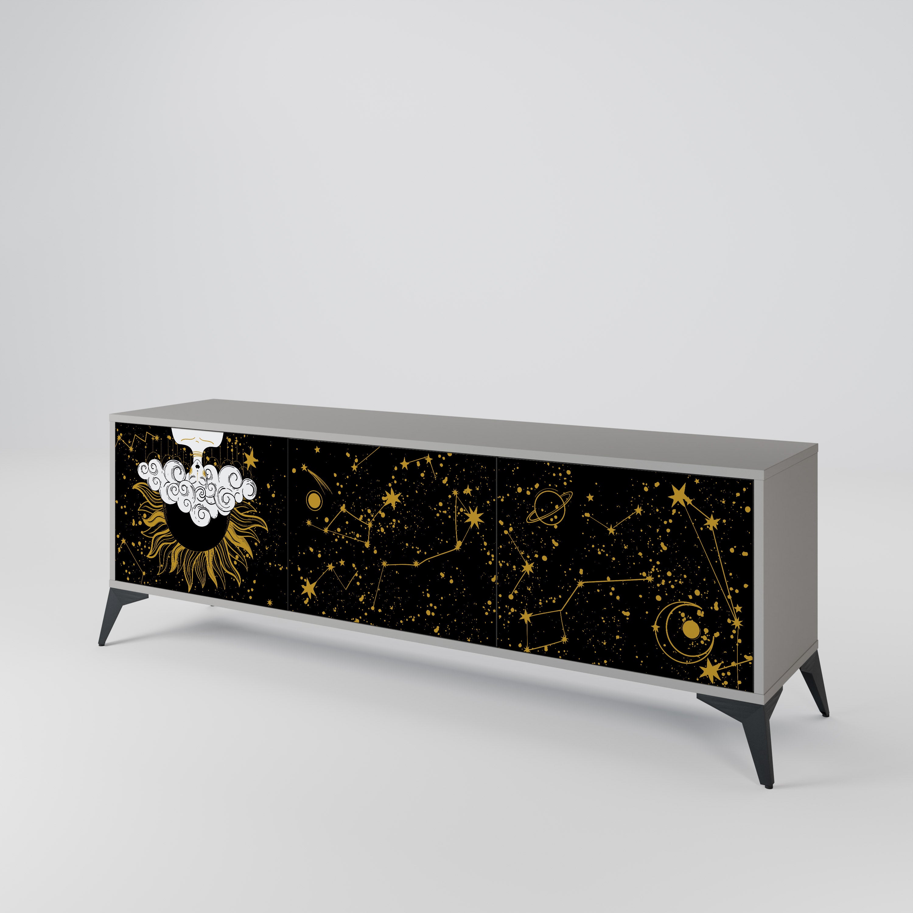 STELLAR CONSTELLATIONS Mueble de TV de 3 Puertas