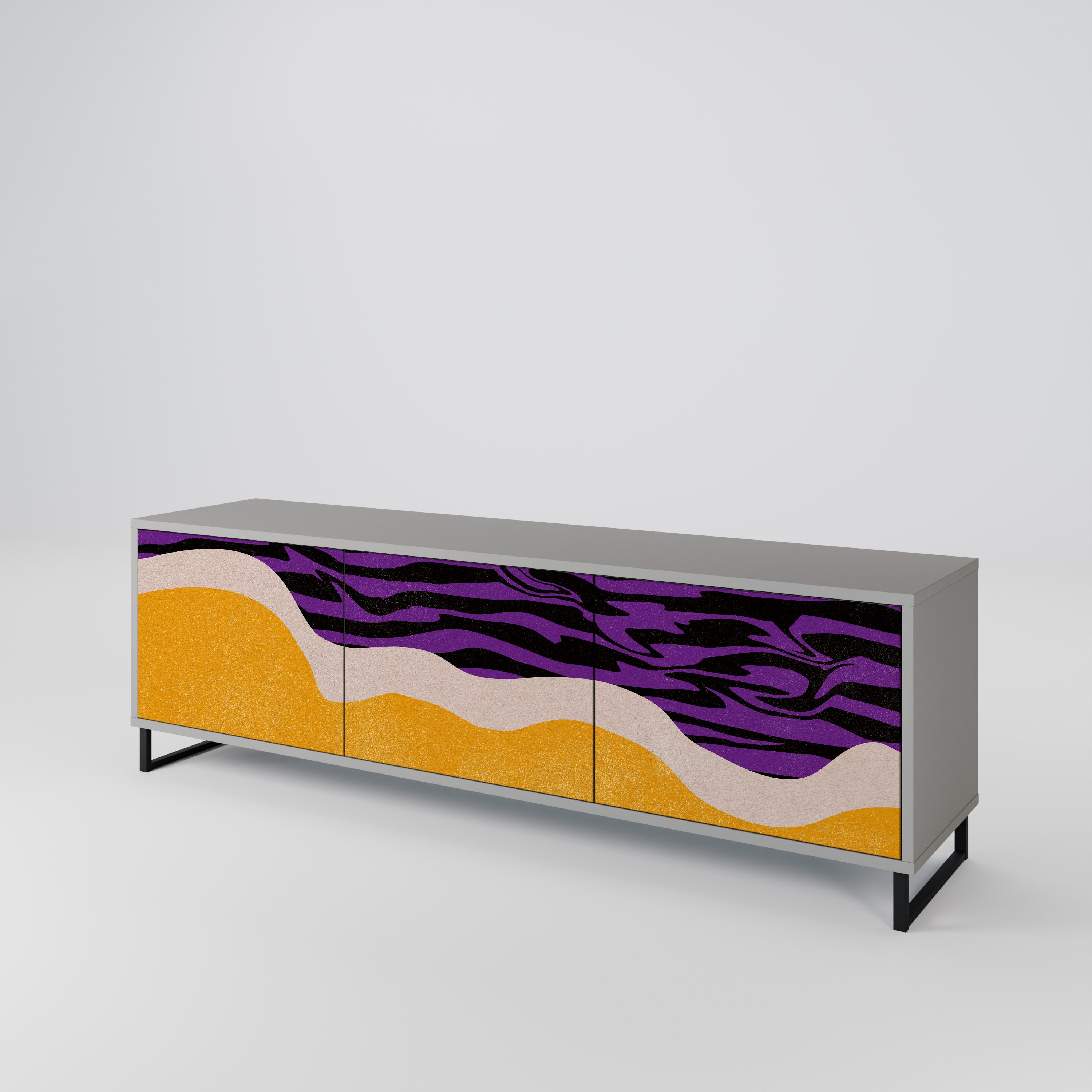 INDEPENDENT BORDER Mueble de TV de 3 Puertas
