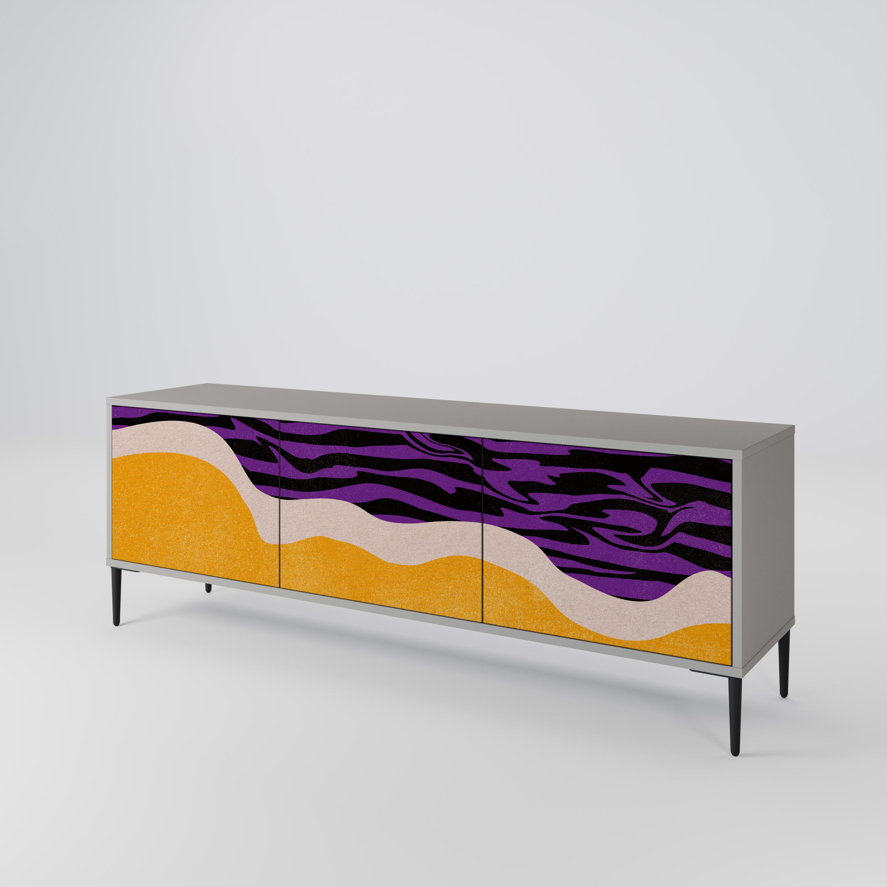 INDEPENDENT BORDER Mueble de TV de 3 Puertas