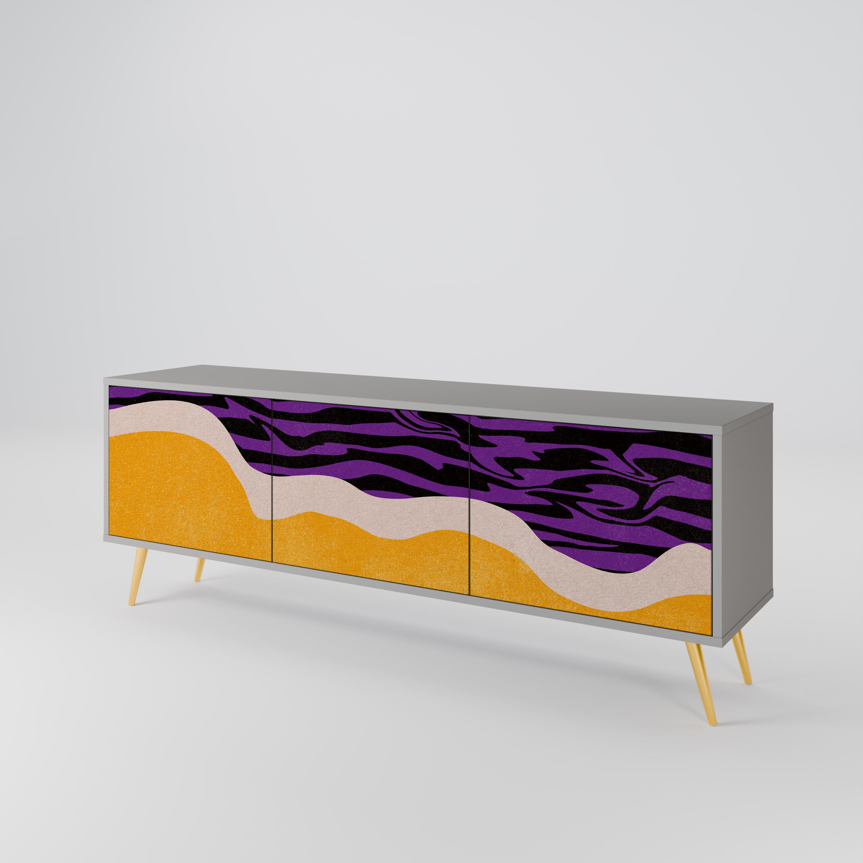 INDEPENDENT BORDER Mueble de TV de 3 Puertas