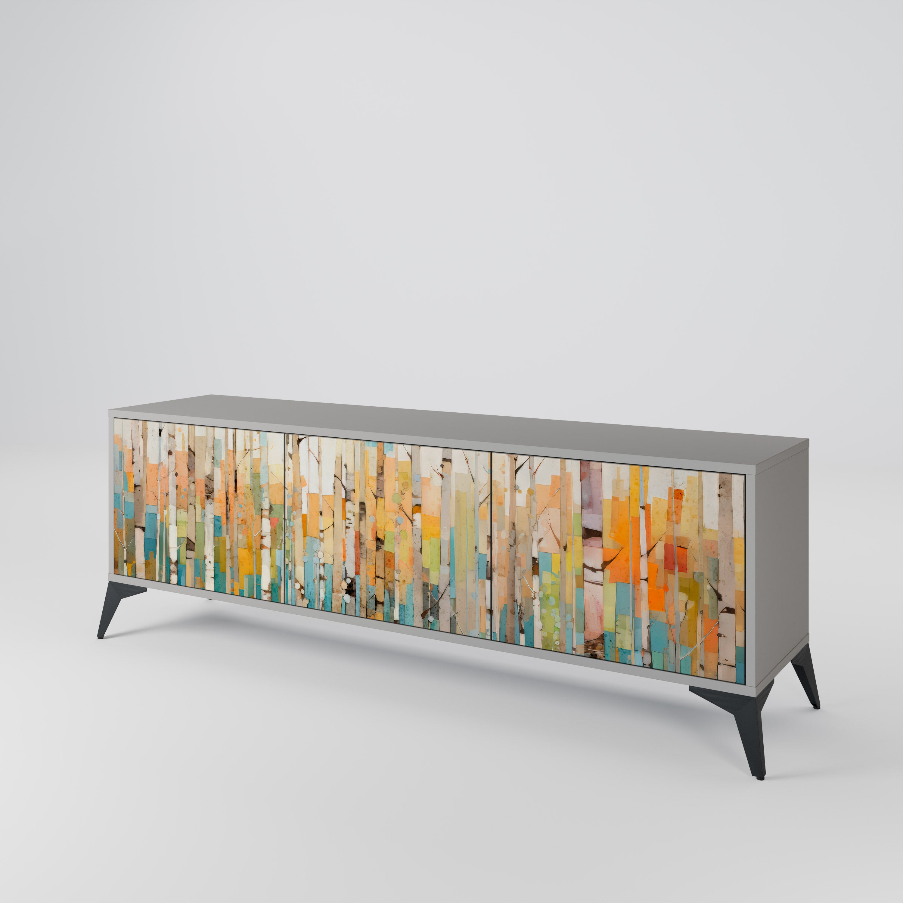 BIRCH KALEIDOSCOPE Mueble de TV de 3 Puertas