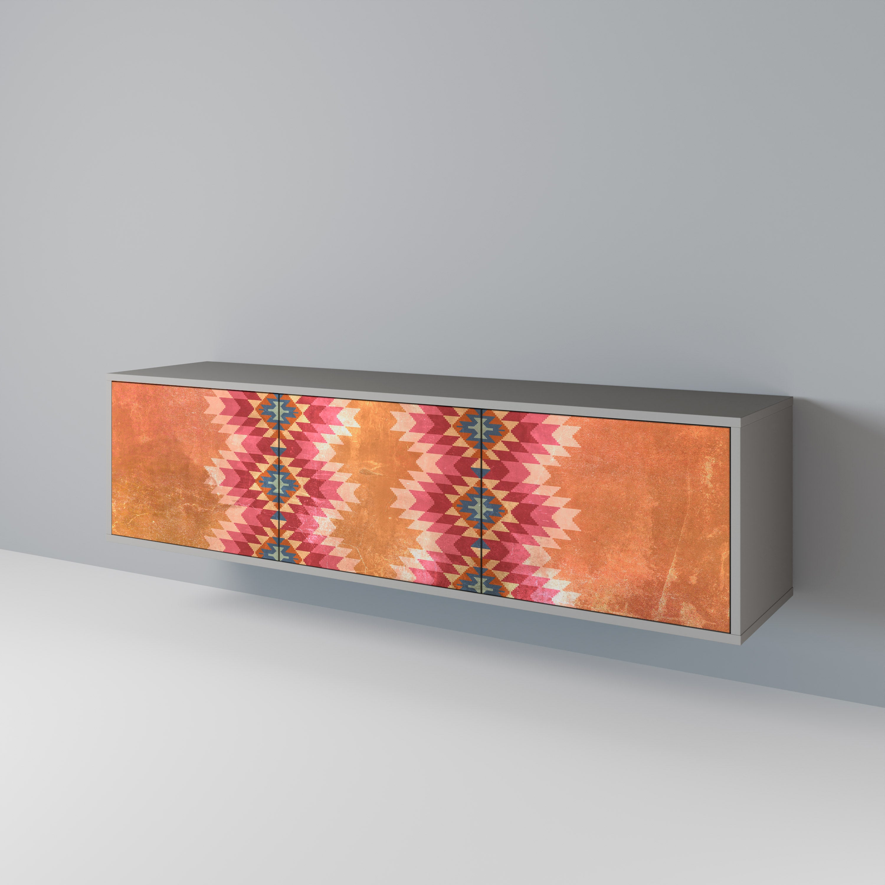 INDIAN FOLK Mueble de TV de 3 Puertas
