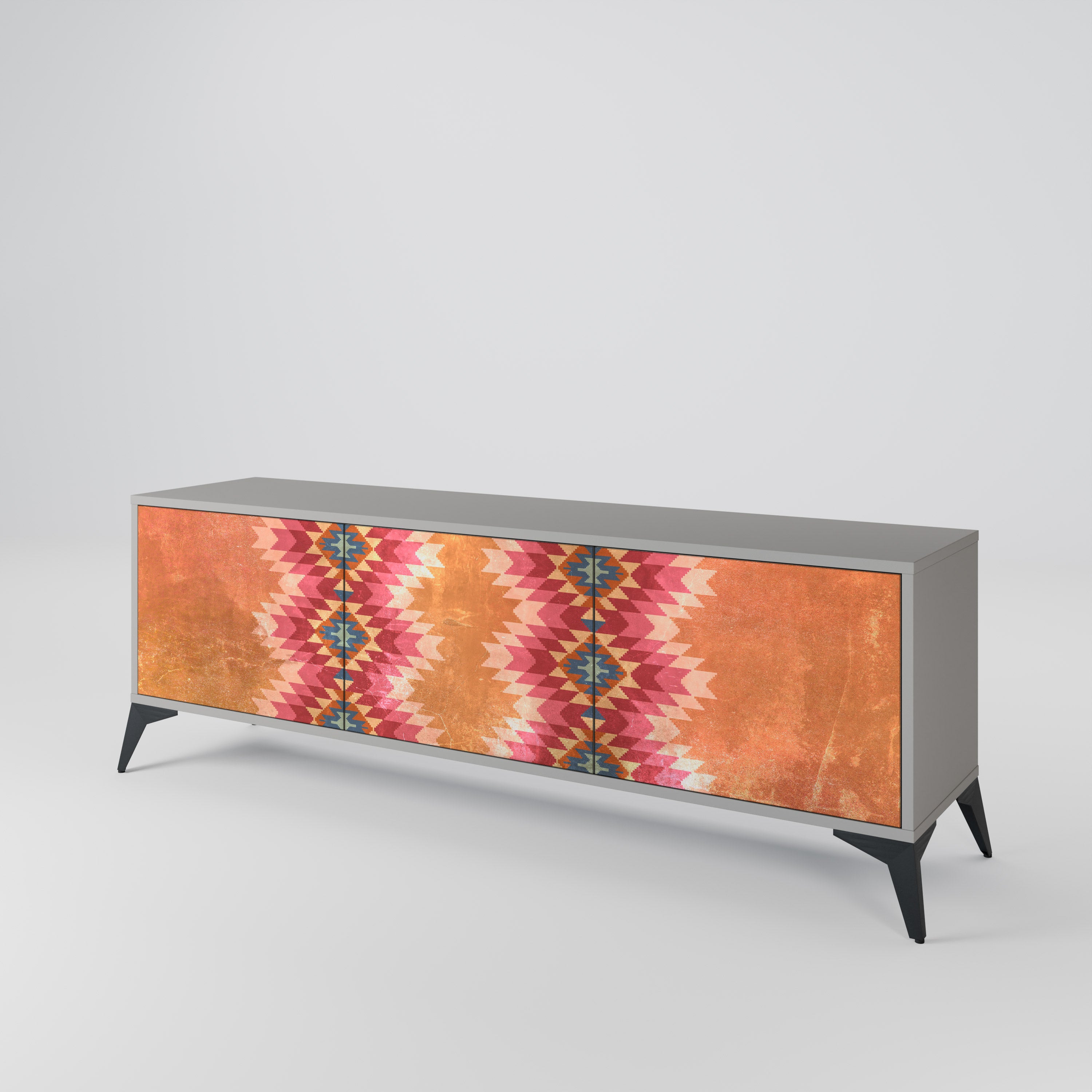 INDIAN FOLK Mueble de TV de 3 Puertas