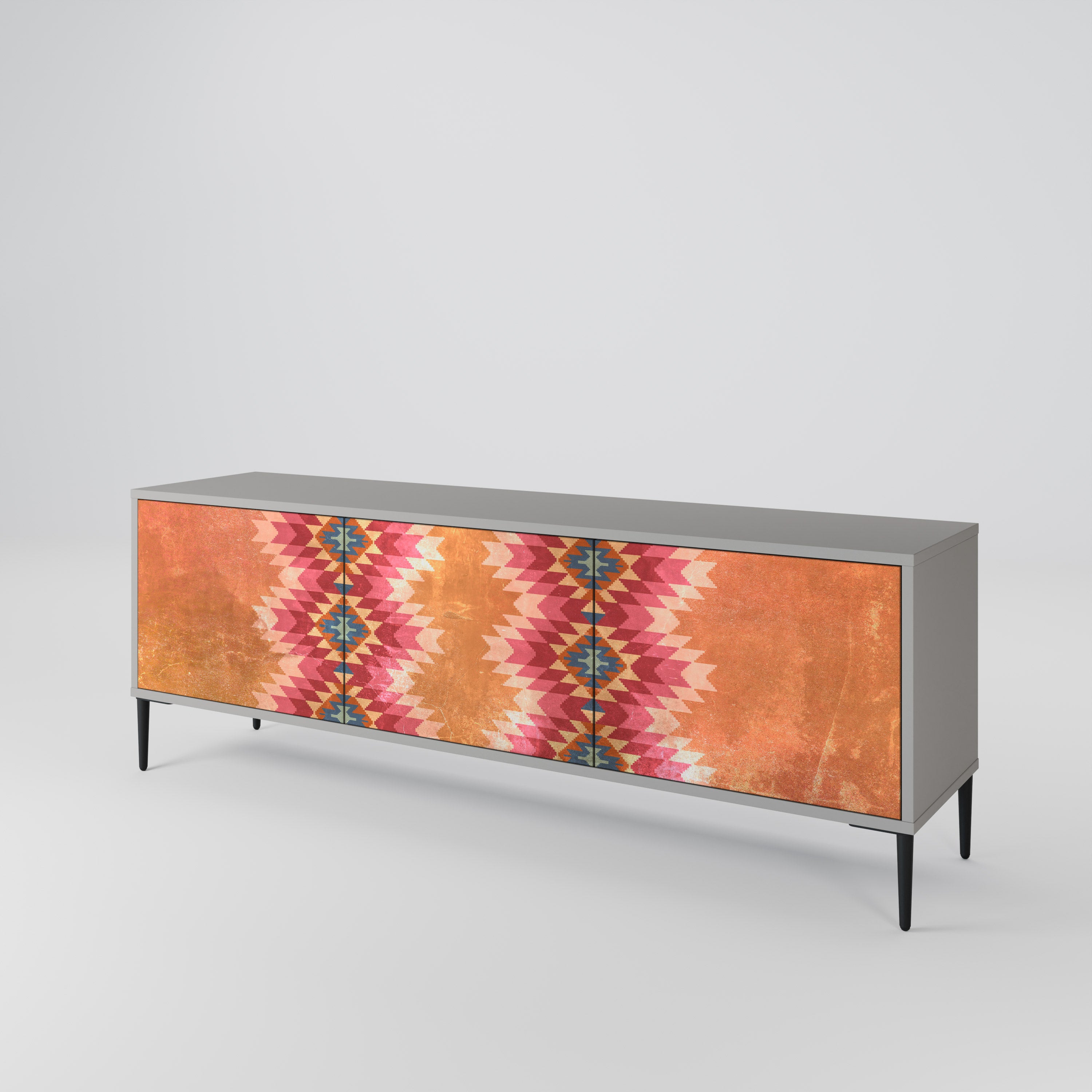 INDIAN FOLK Mueble de TV de 3 Puertas