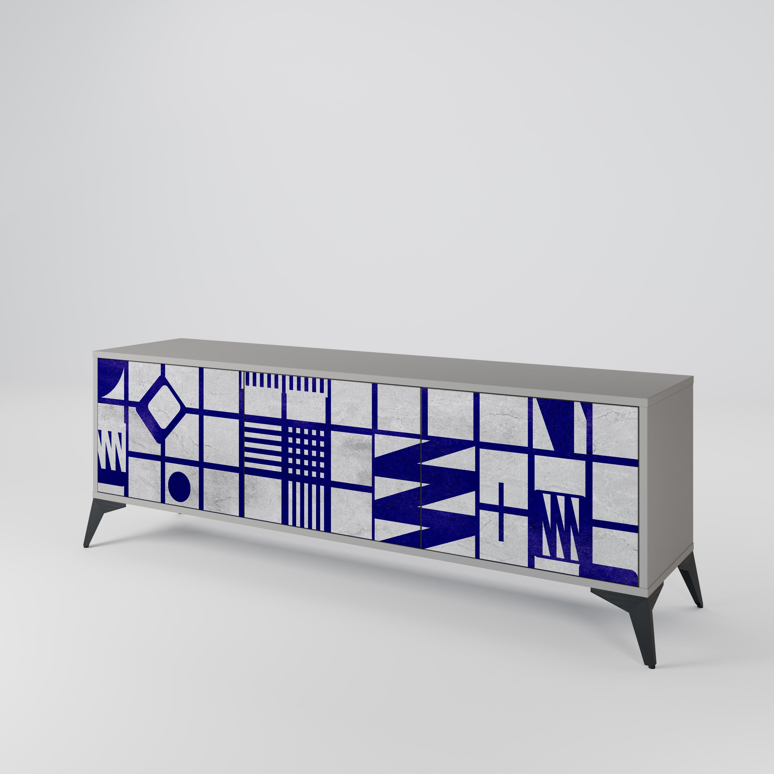 THE RIGHT PLACES Mueble de TV de 3 Puertas