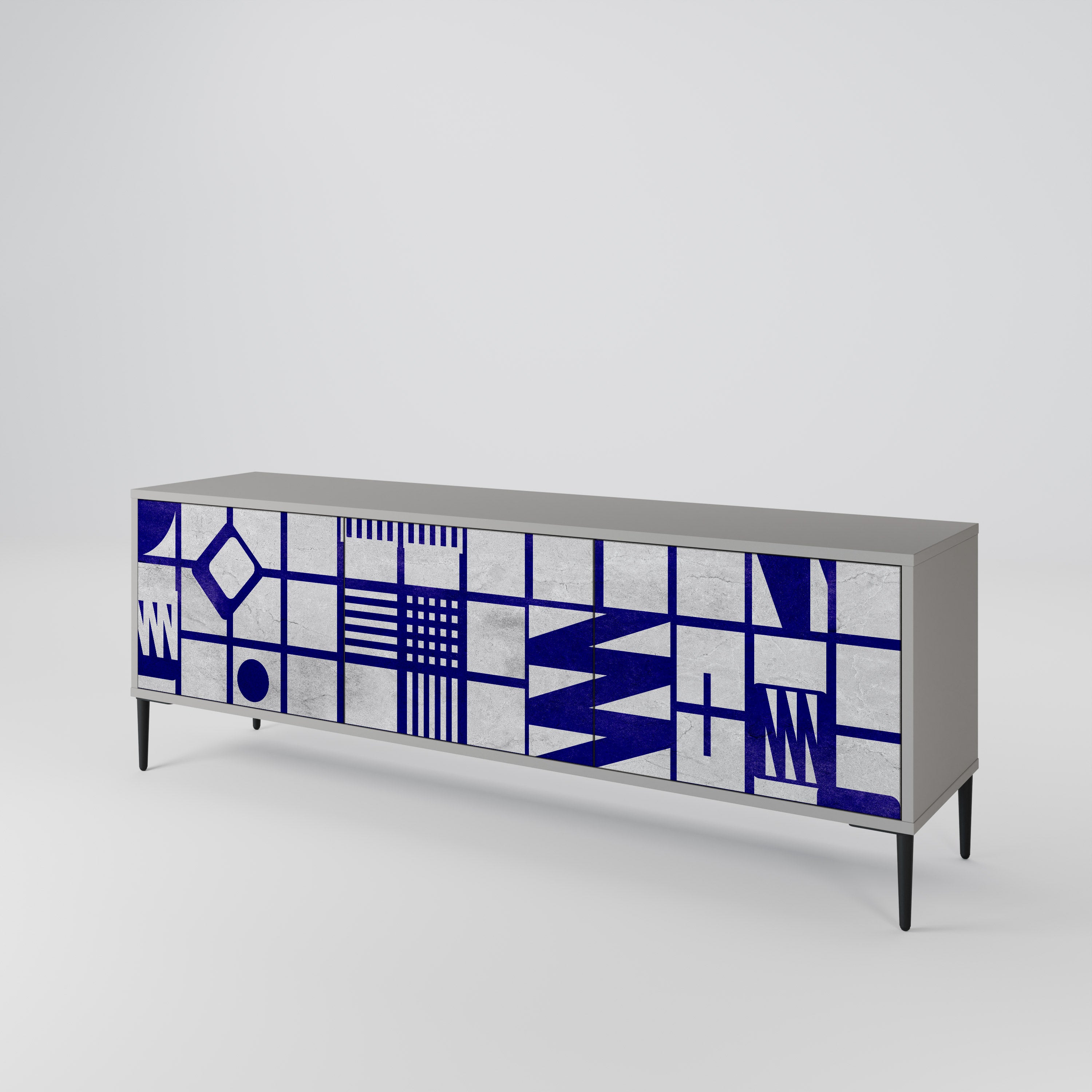 THE RIGHT PLACES Mueble de TV de 3 Puertas