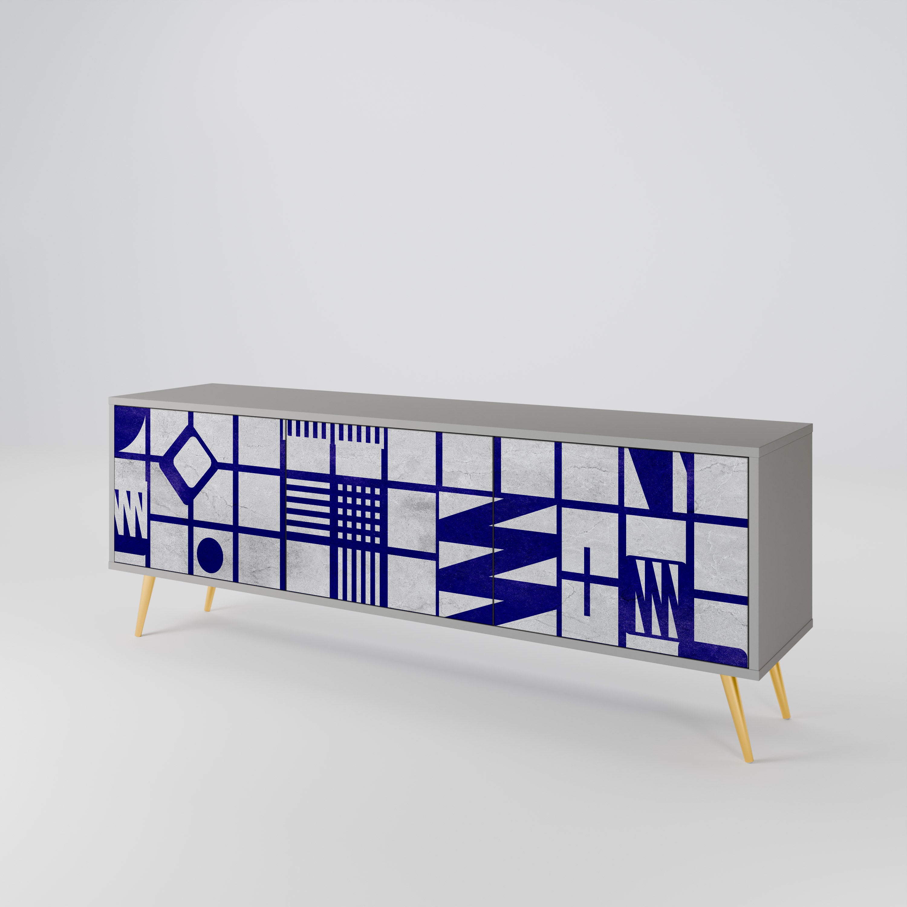 THE RIGHT PLACES Mueble de TV de 3 Puertas