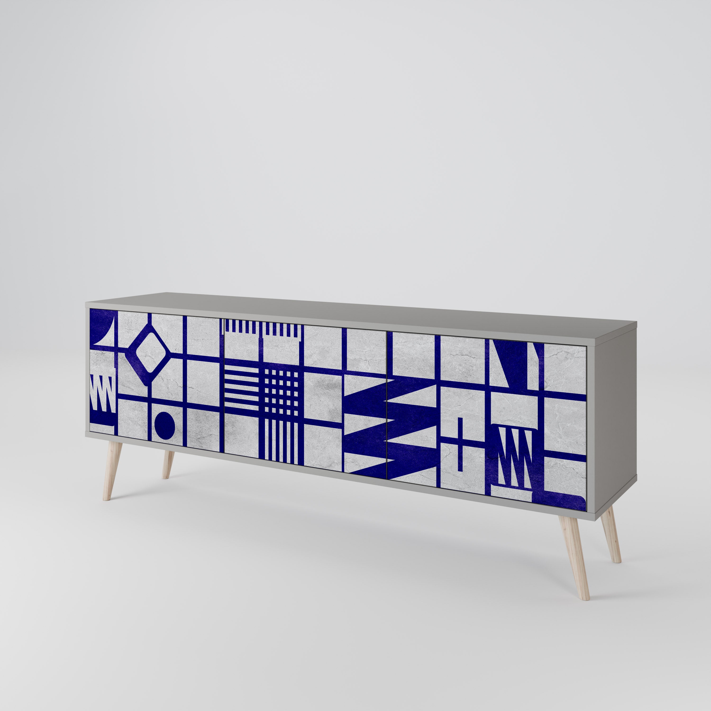 THE RIGHT PLACES Mueble de TV de 3 Puertas