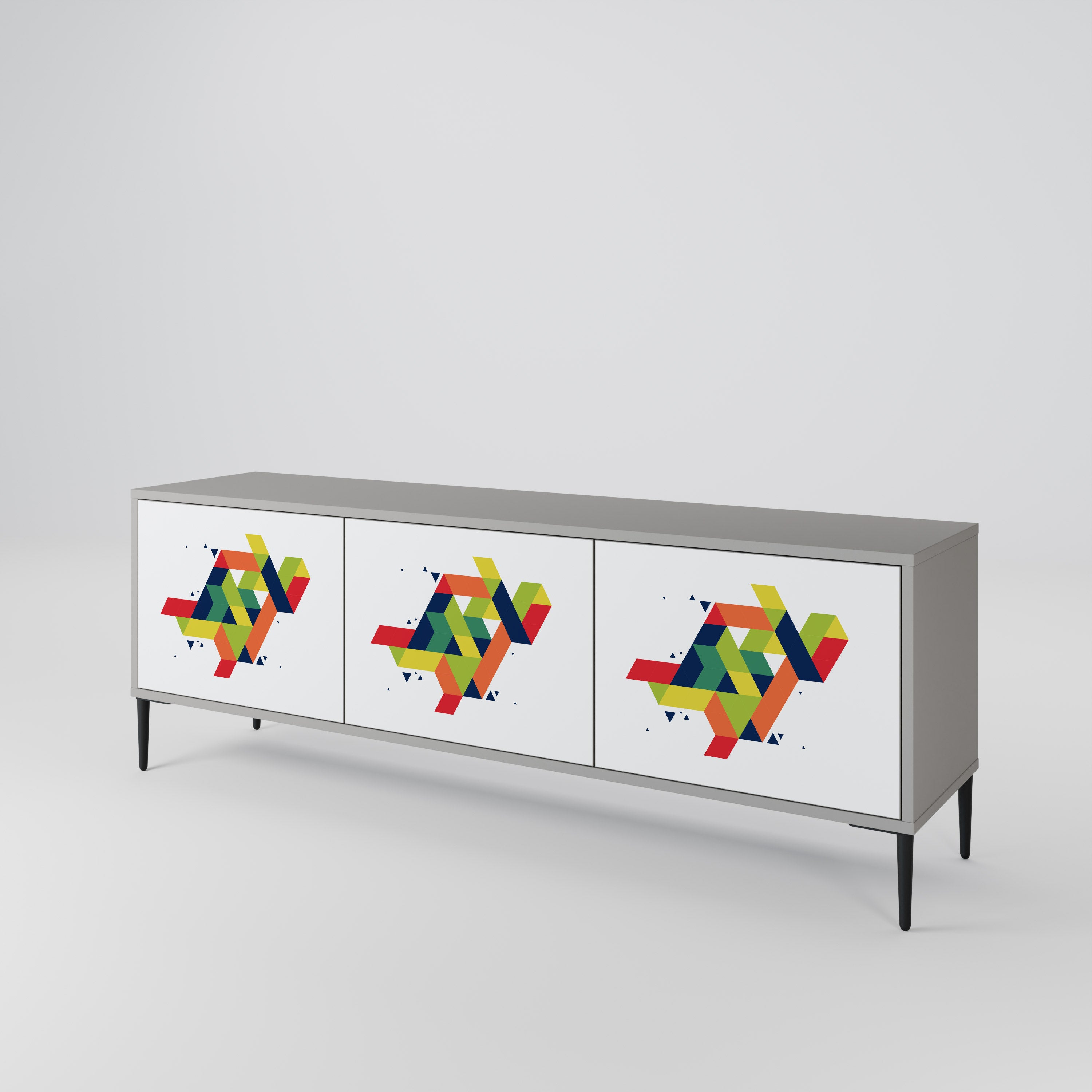 FUTURE SIGN Mueble de TV de 3 Puertas
