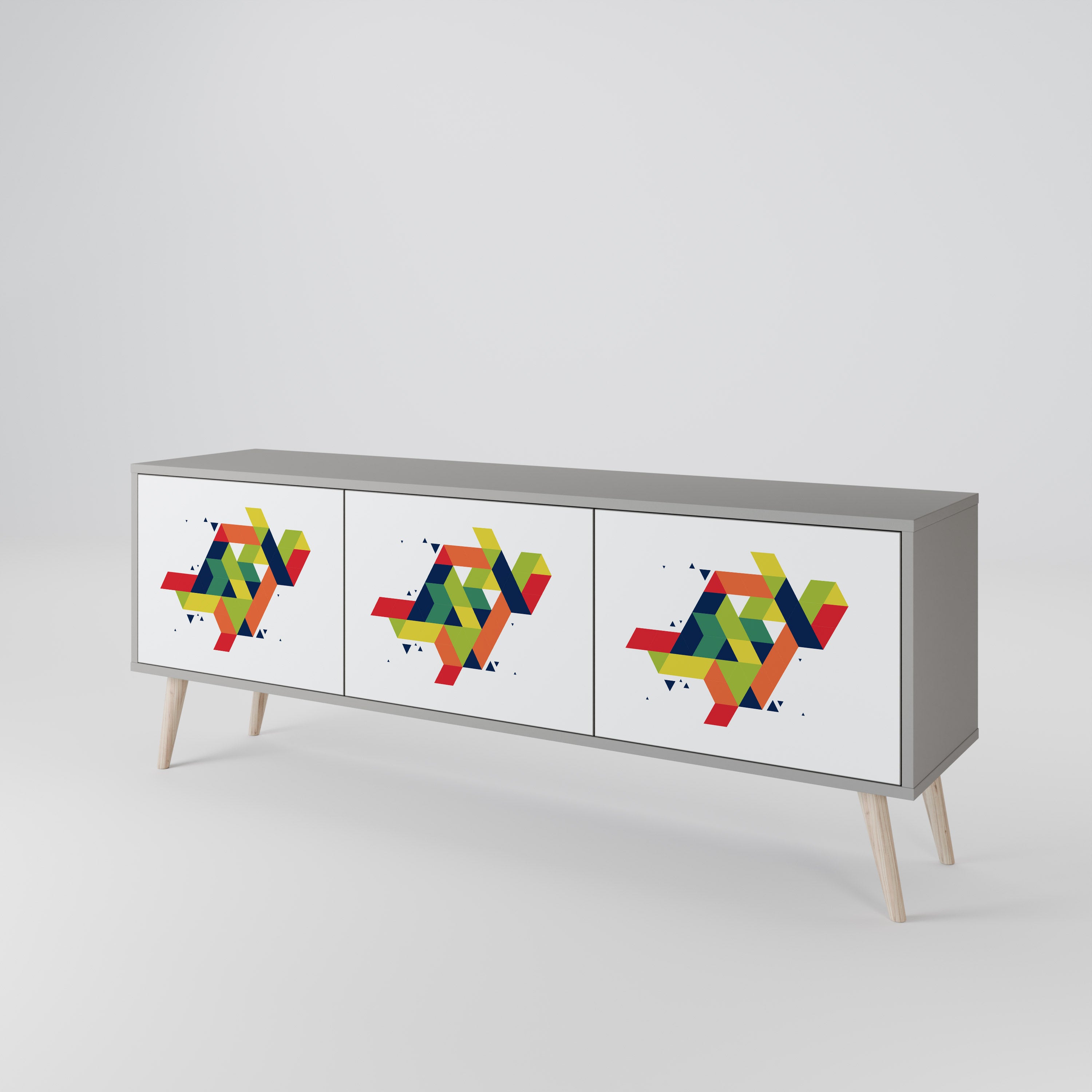FUTURE SIGN Mueble de TV de 3 Puertas