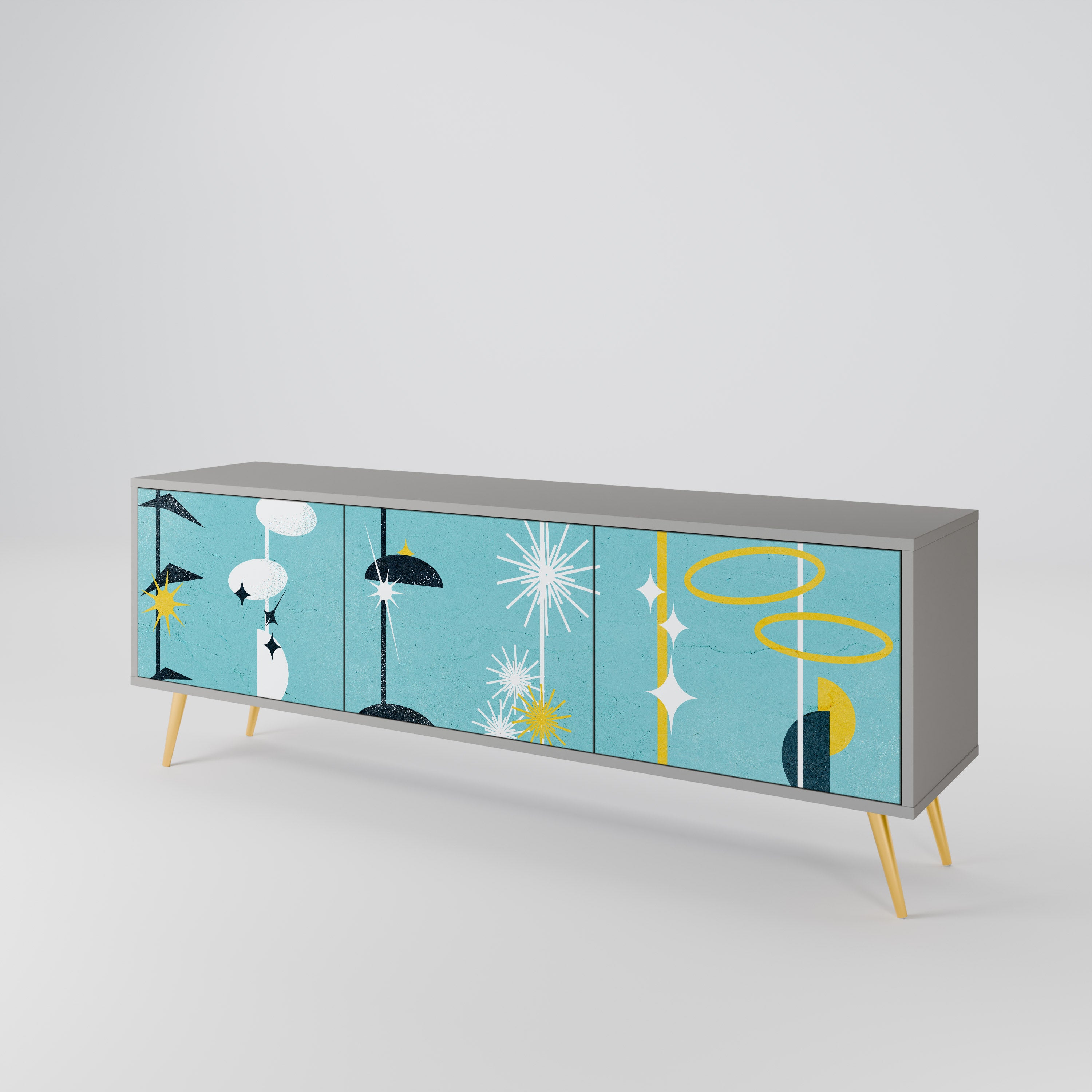 PATHS TO HAPPINESS Mueble de TV de 3 Puertas
