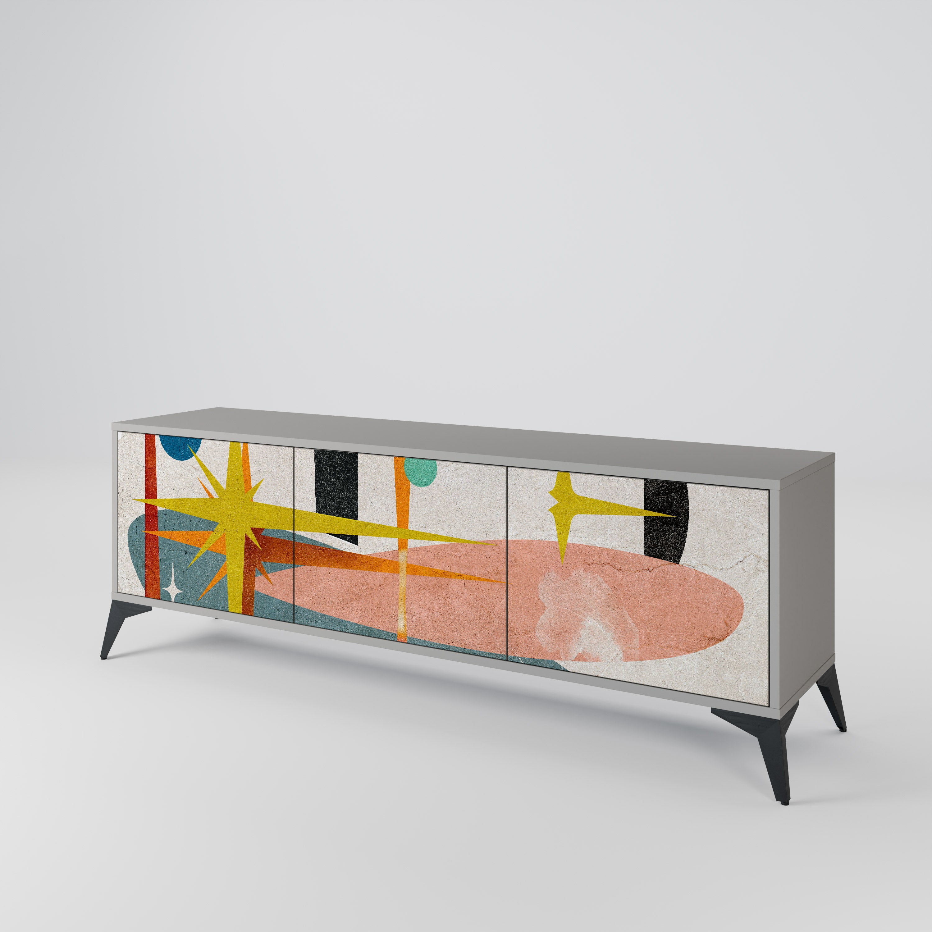 INTERSTELLAR VIBES Mueble de TV de 3 Puertas