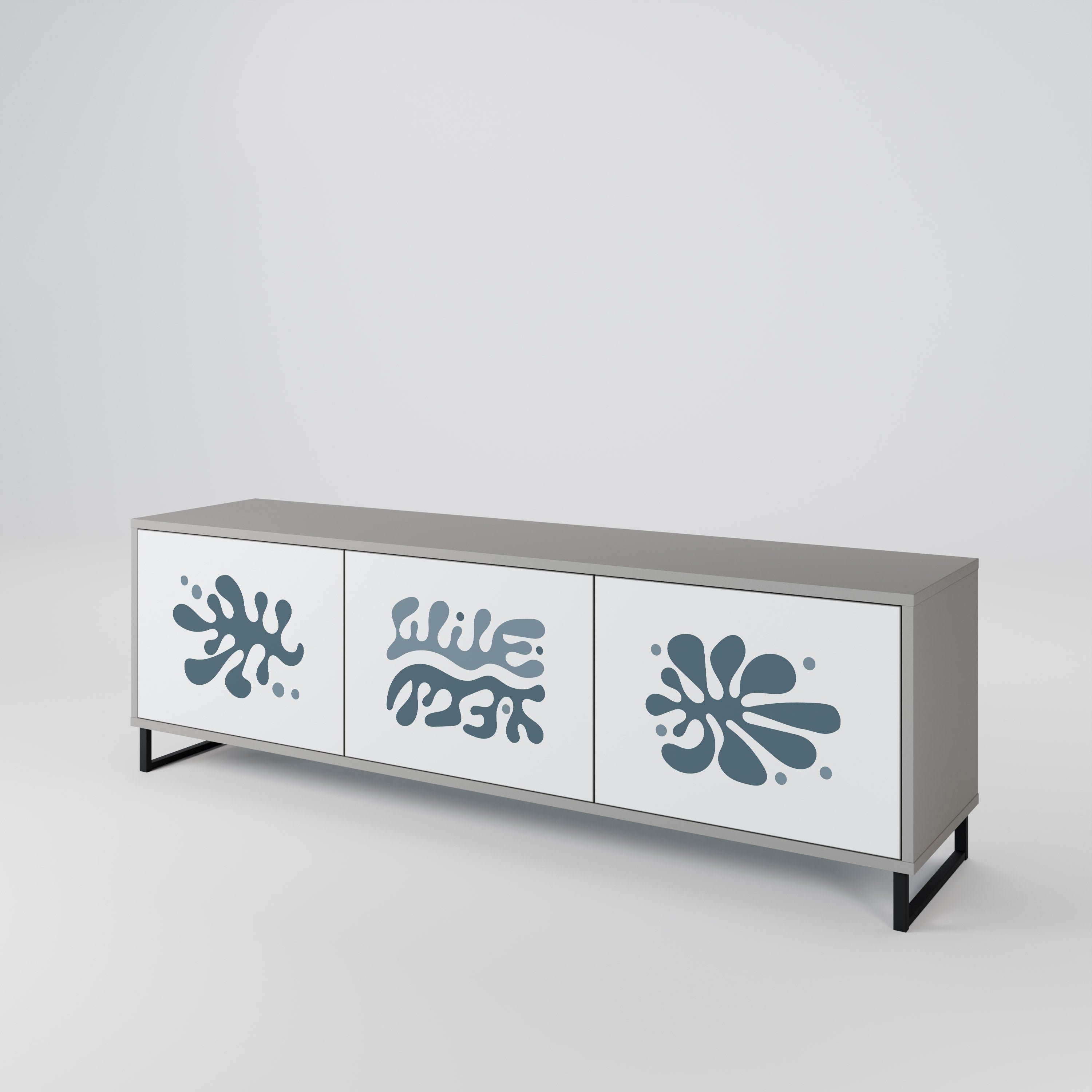 WONDERLAND VEGETATION Mueble de TV de 3 Puertas