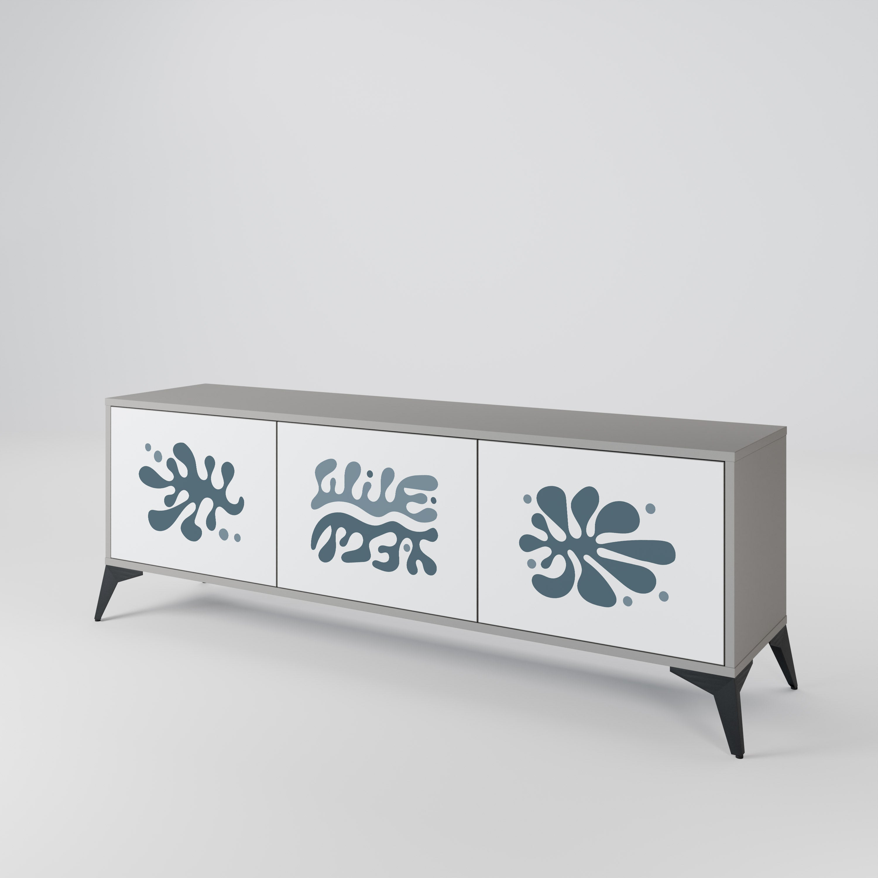 WONDERLAND VEGETATION Mueble de TV de 3 Puertas